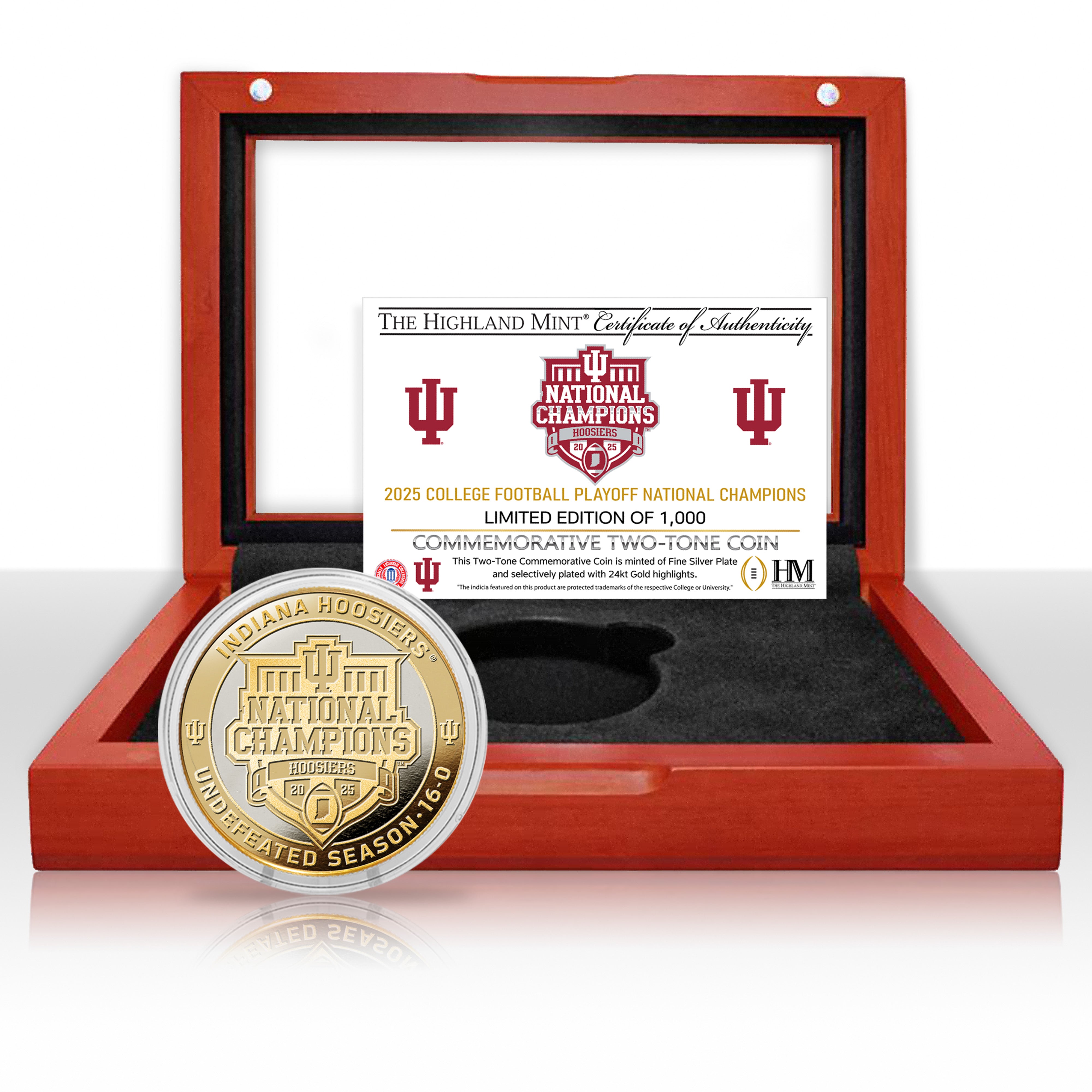 Indiana University 2025-26 CFP National Champions Two-Tone Coin