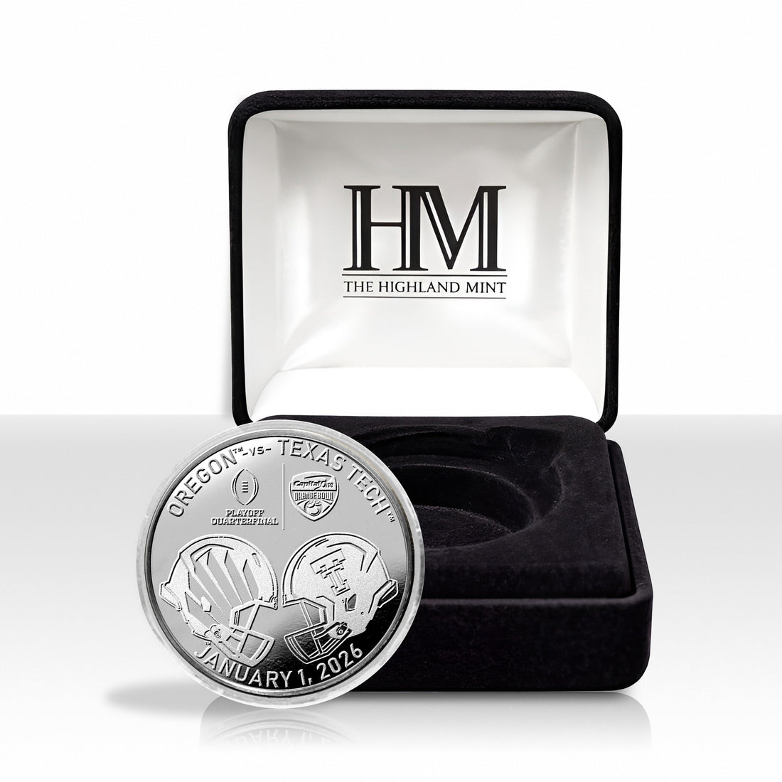 Oregon vs Texas Tech 2025-26 Orange Bowl Silver Plated Coin - Commemorative Coins Coins Made in USA 2026