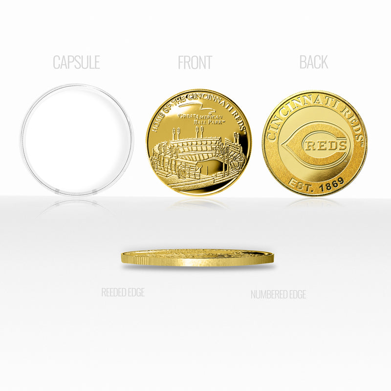 Cincinnati Reds Stadium Gold Mint Coin