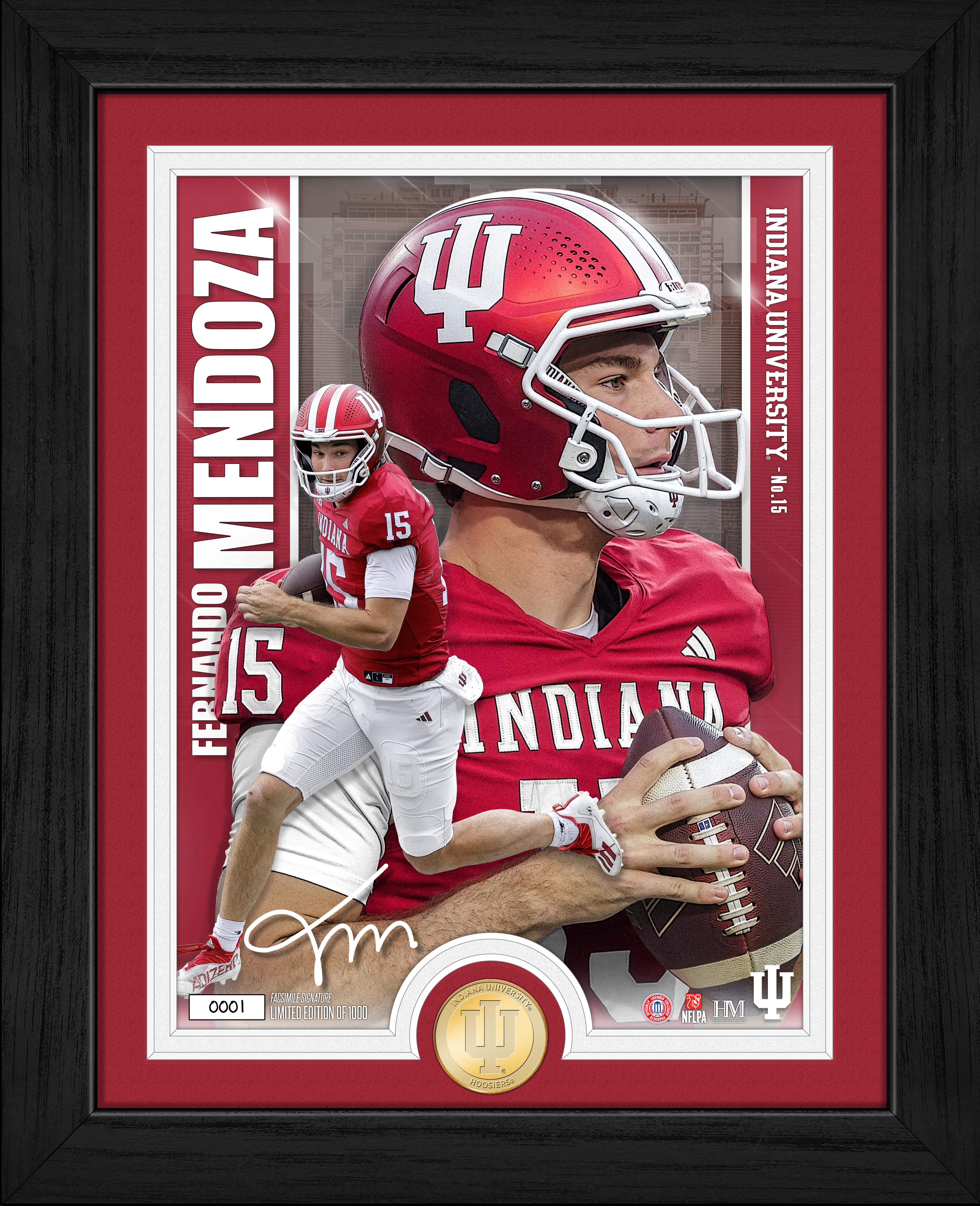 Fernando Mendoza Indiana University Artist Proof Bronze Coin Photo Mint