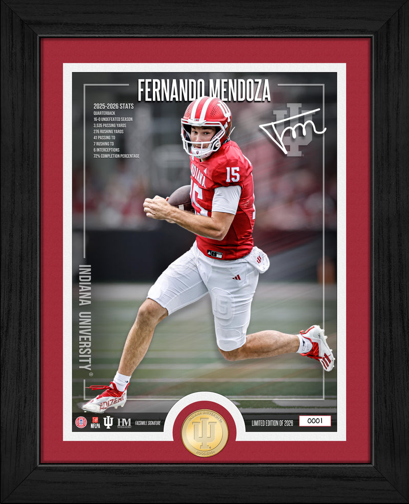 Fernando Mendoza Indiana University Hoosiers Bronze Coin Photo Mint
