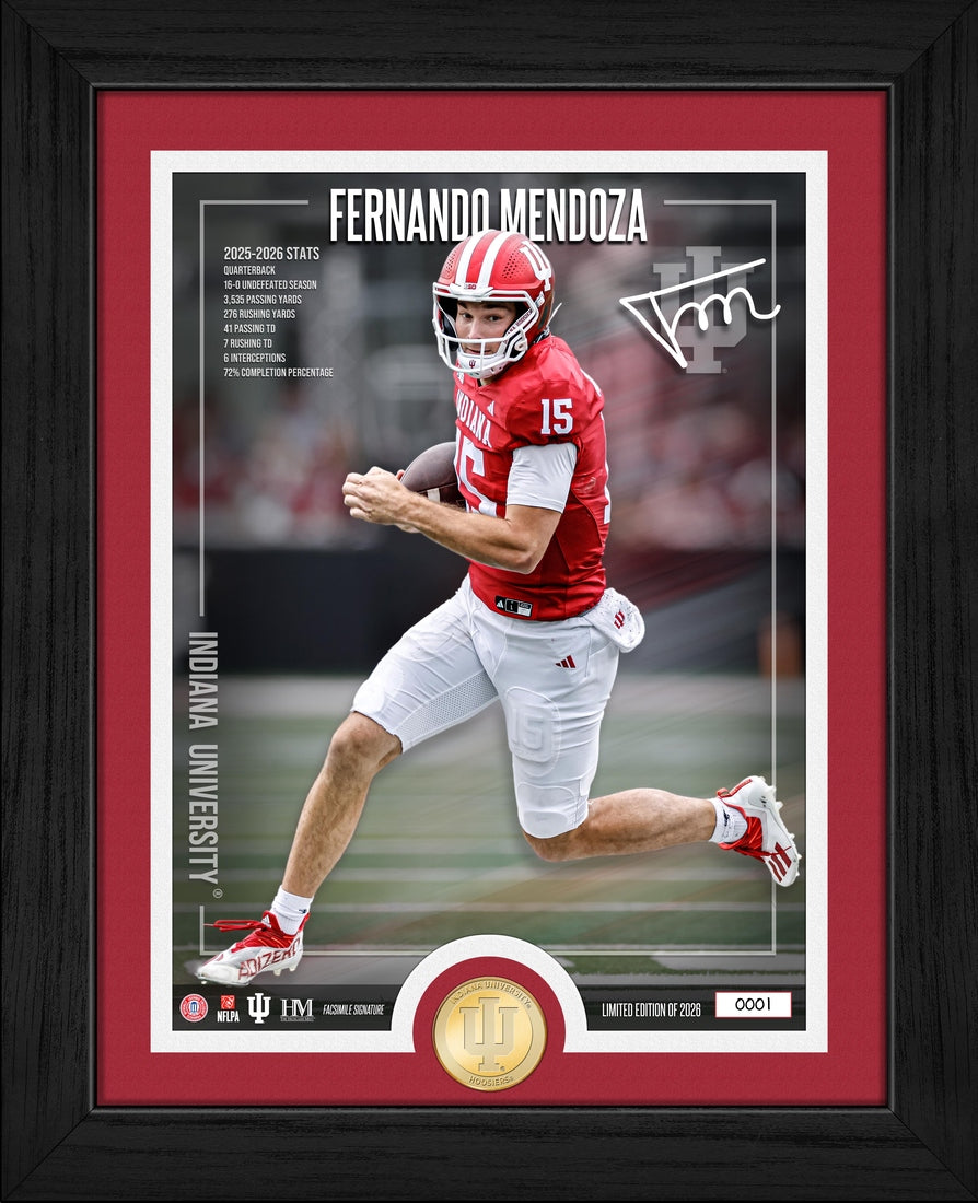 Fernando Mendoza Indiana University Hoosiers Bronze Coin Photo Mint
