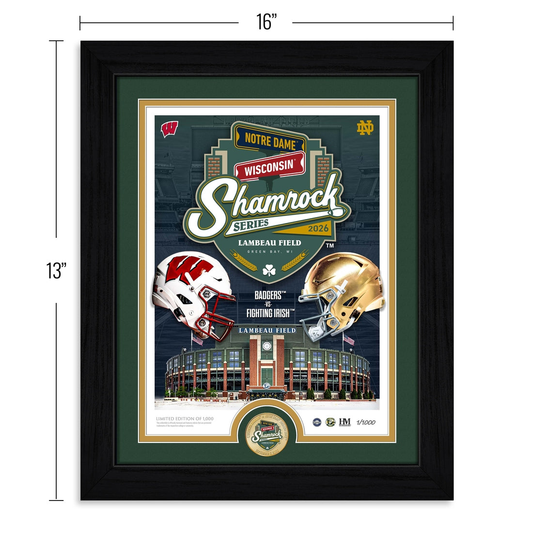 Notre Dame Fighting Irish 2026 Shamrock Series Commemorative Bronze Coin Photo Mint