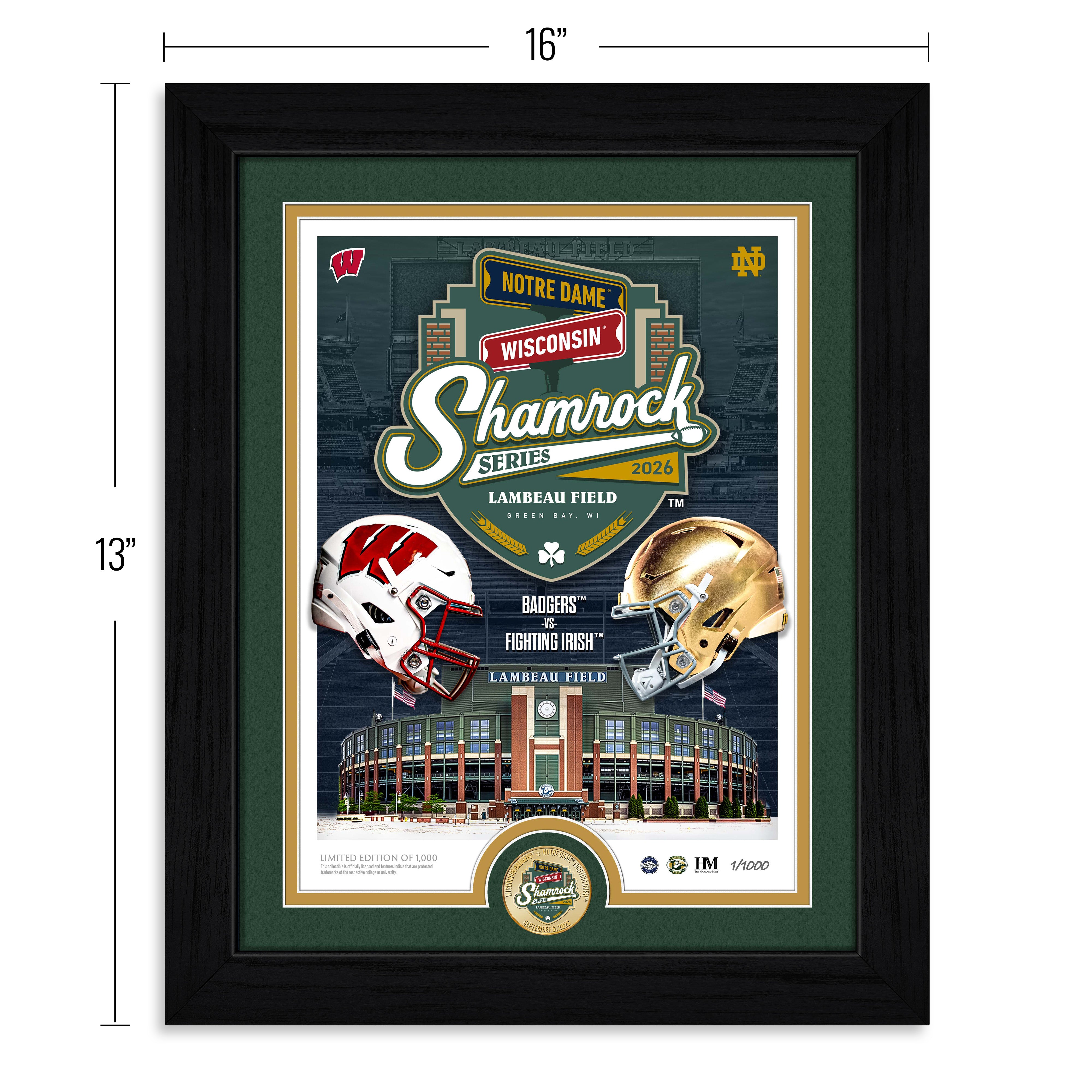 Notre Dame Fighting Irish 2026 Shamrock Series Commemorative Bronze Coin Photo Mint