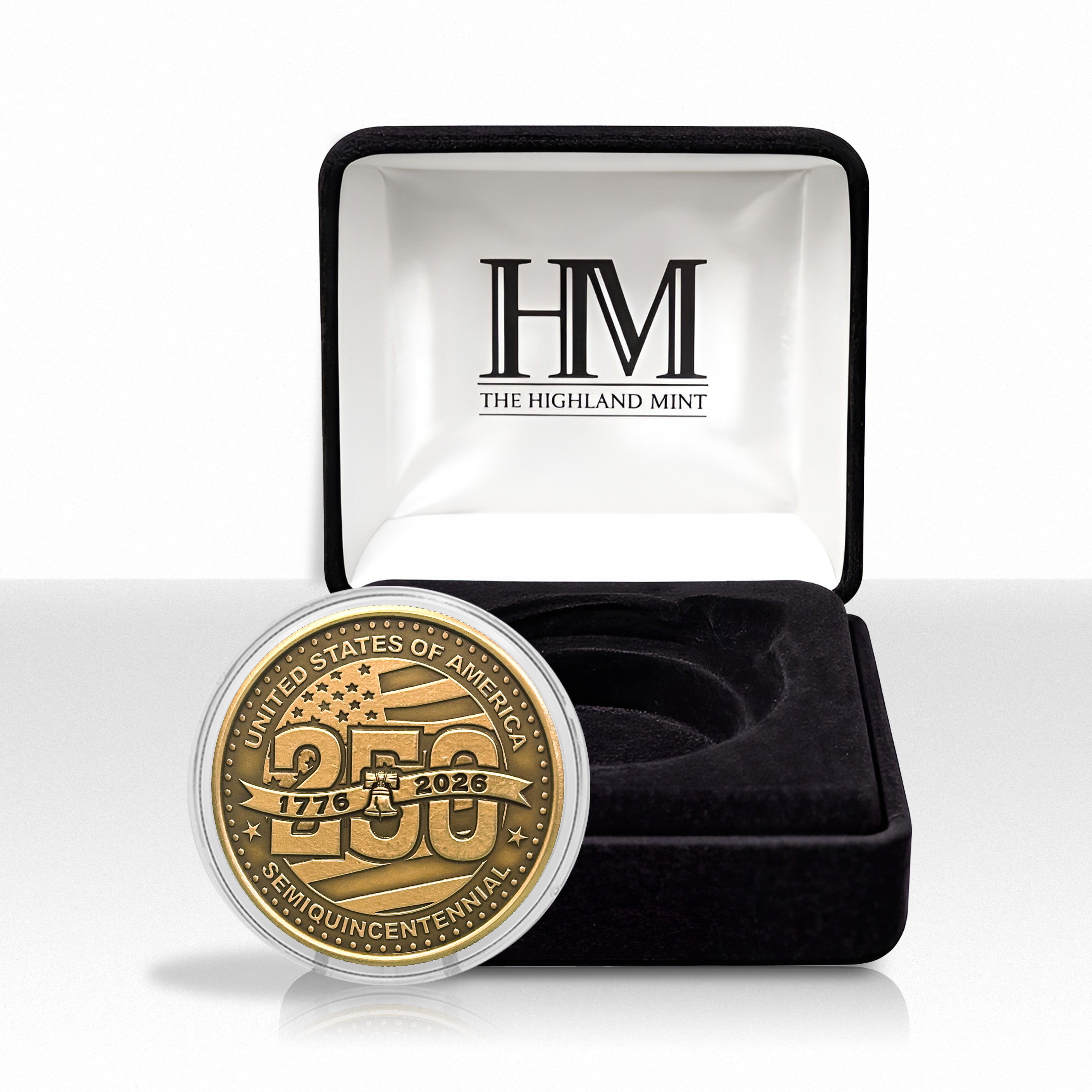 USA 250th Semiquincentennial Anniversary Antique Bronze Coin – The