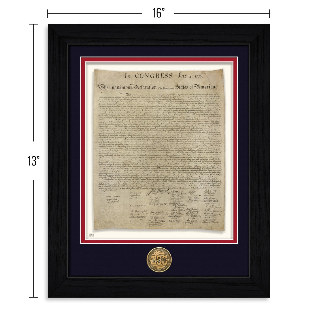 USA 250th Semiquincentennial Anniversary Declaration of Independence Bronze Coin Photo Mint