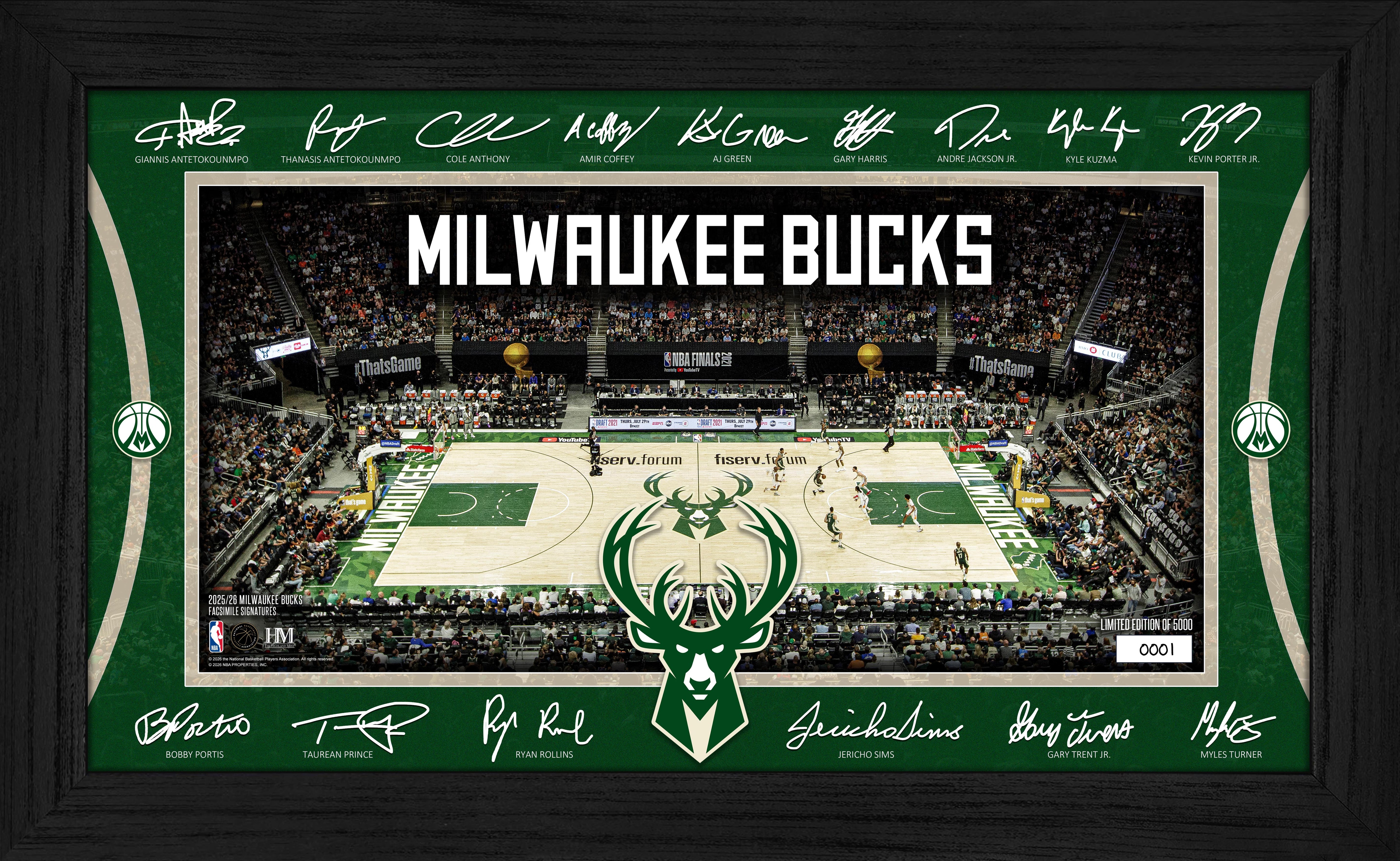 Milwaukee Bucks 2025 Signature Court