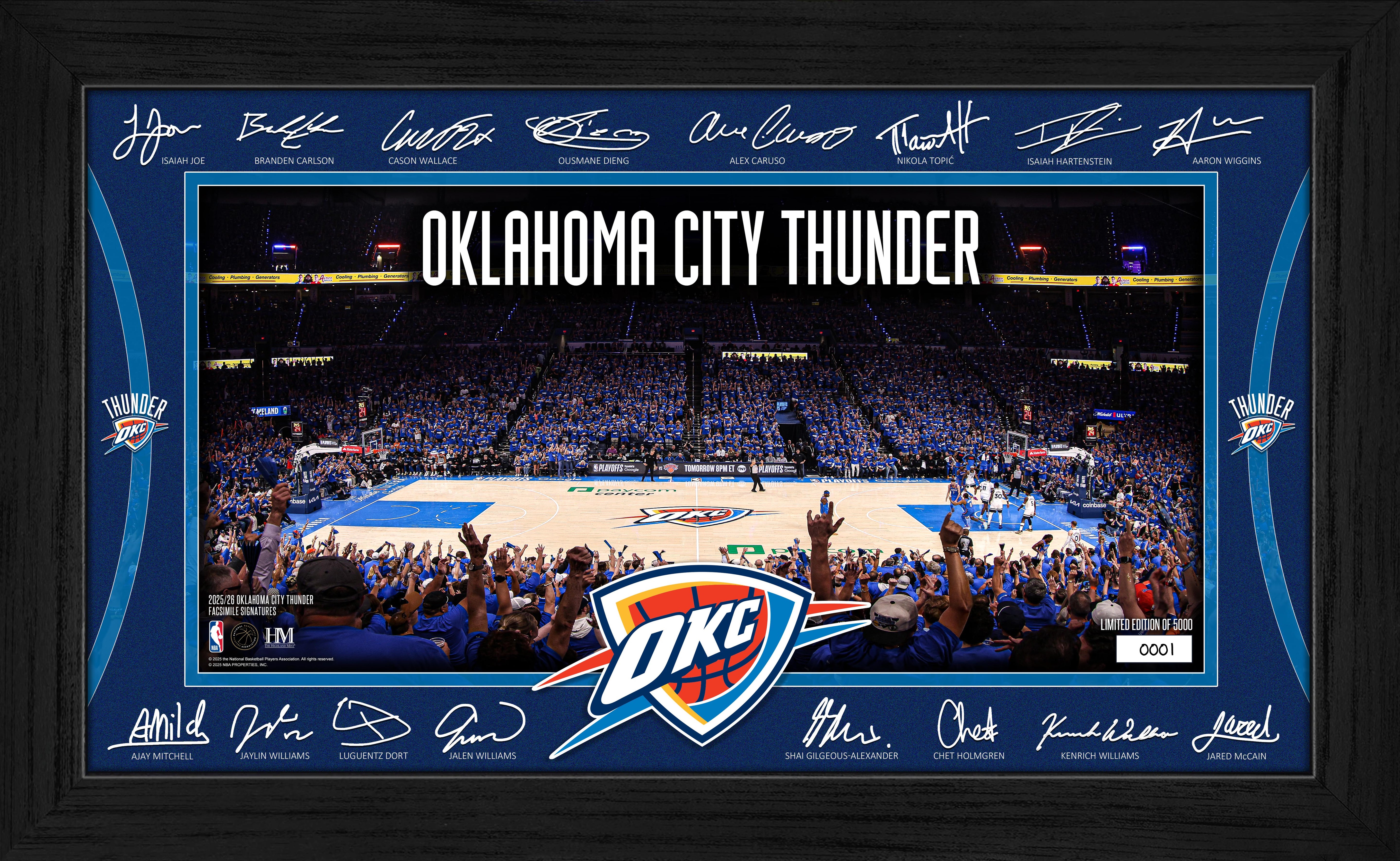 Oklahoma City Thunder 2025 Signature Court
