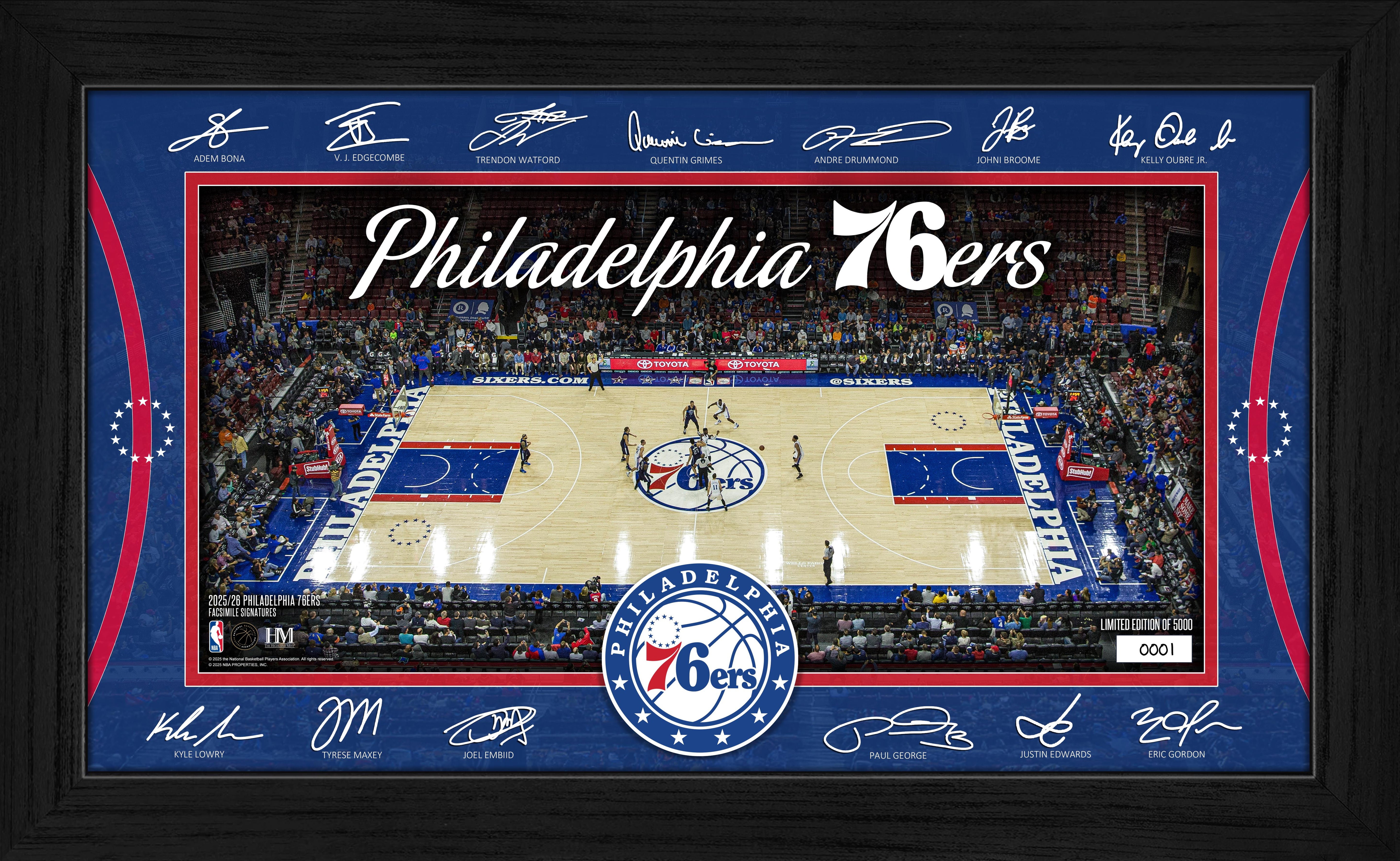 Philadelphia 76ers 2025 Signature Court