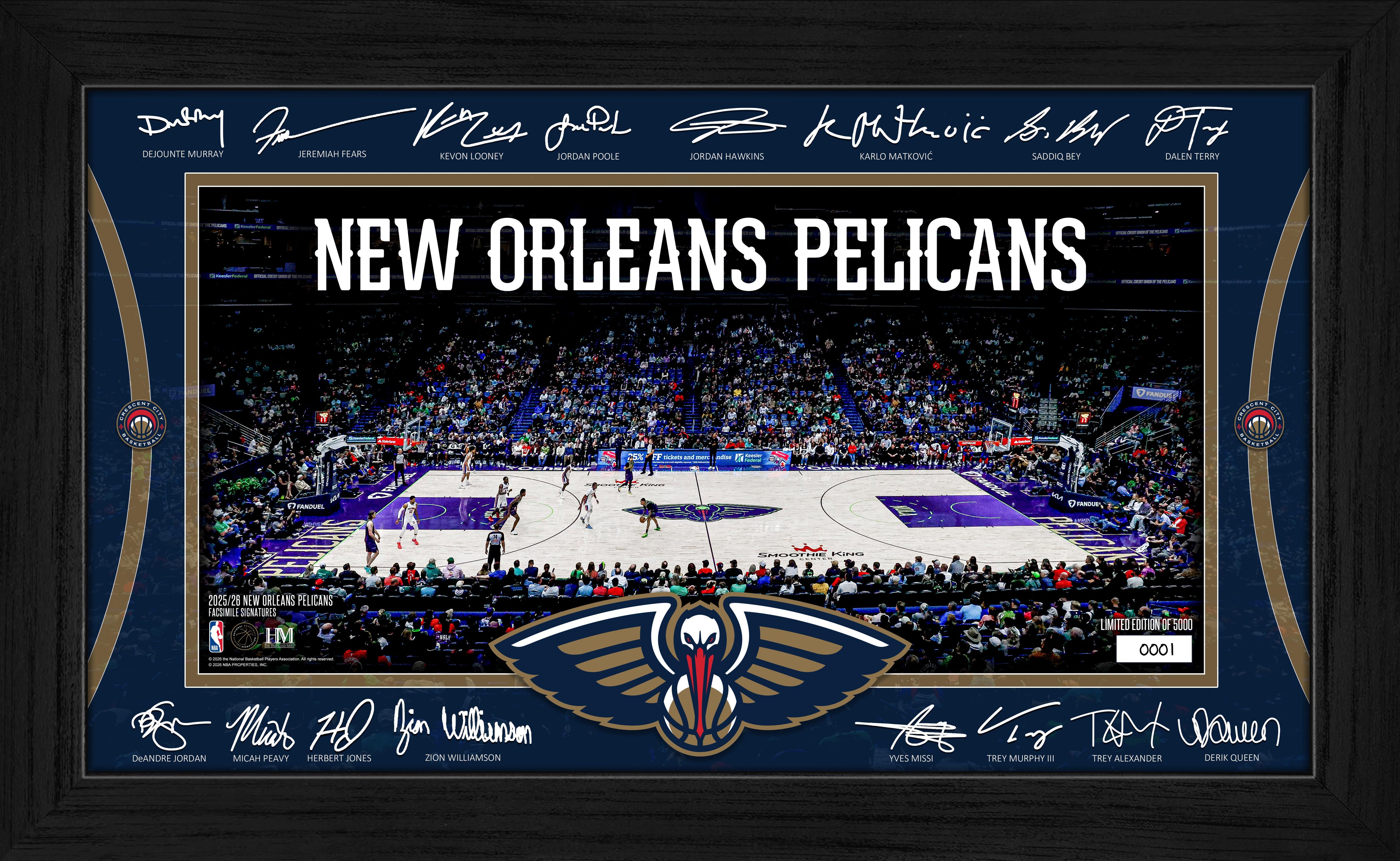 New Orleans Pelicans 2025 Signature Court
