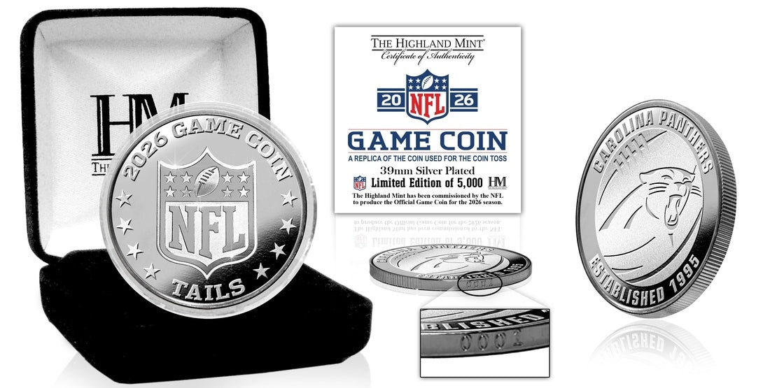 Carolina Panthers 2026 Silver Plated Game Flip Coin