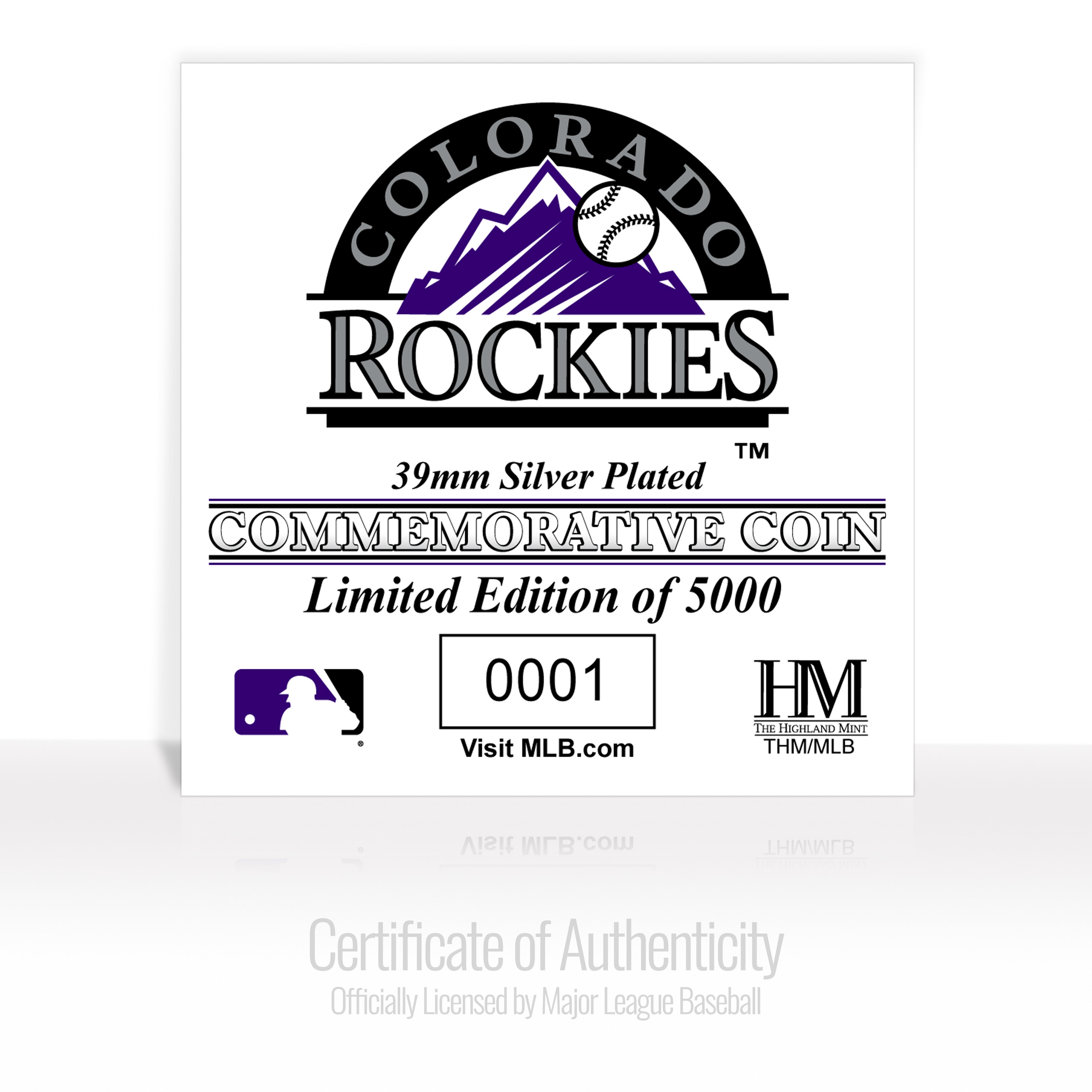 Colorado Rockies Silver Coin