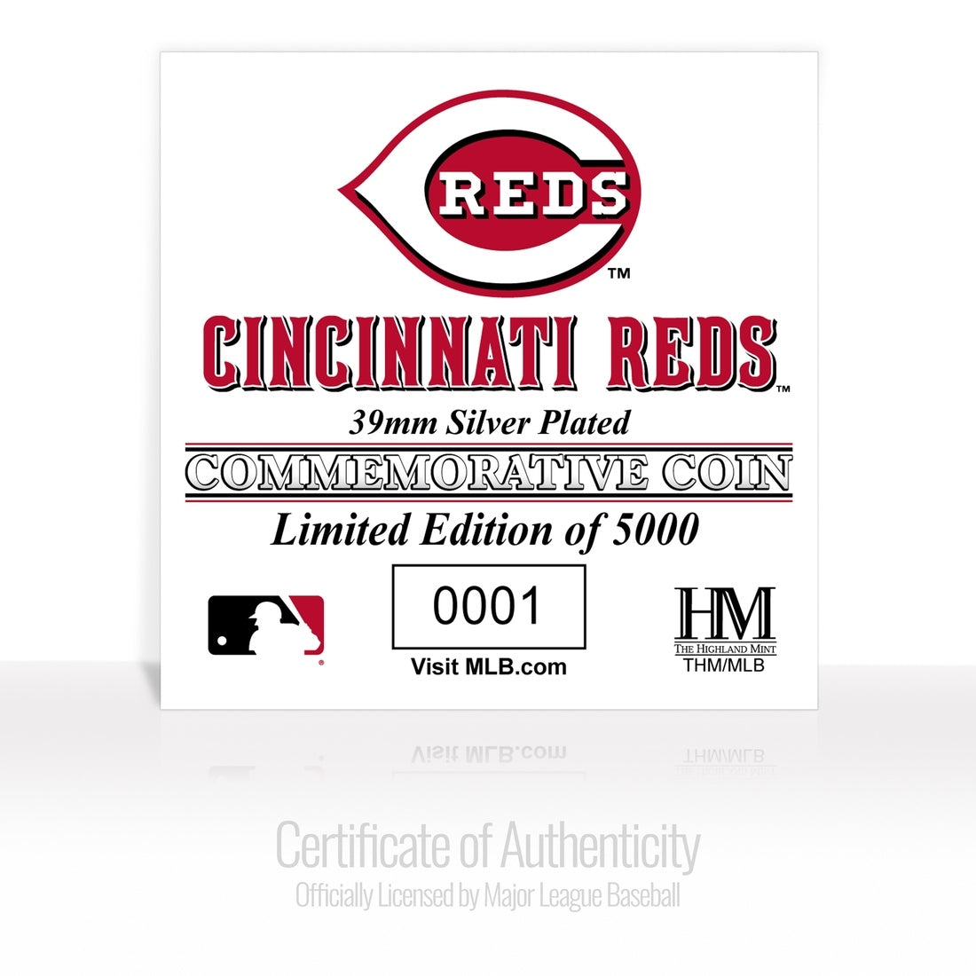 Cincinnati Reds Silver Coin