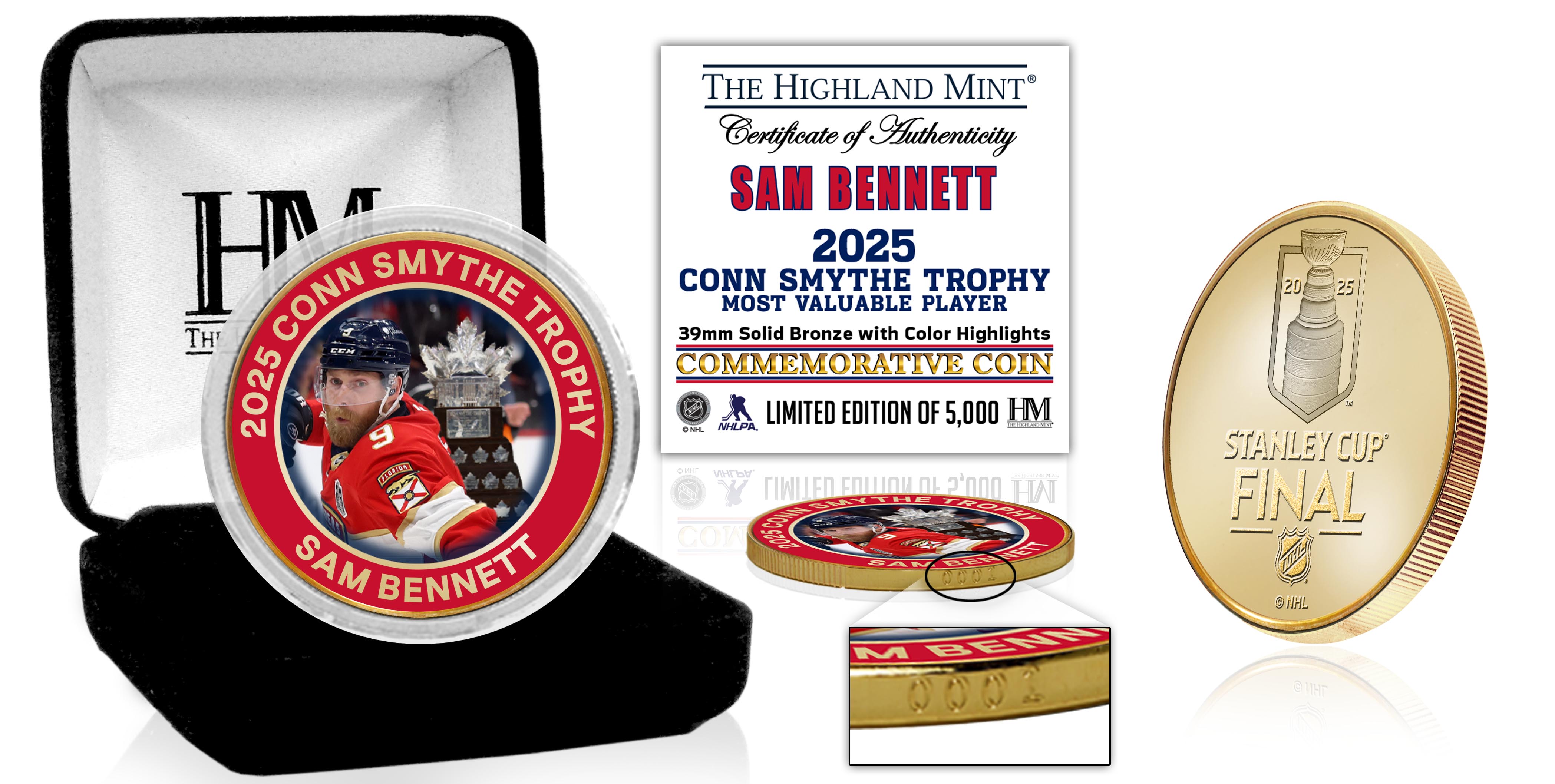 2025 Florida Panthers Conn Smythe Award Bronze Color Coin
