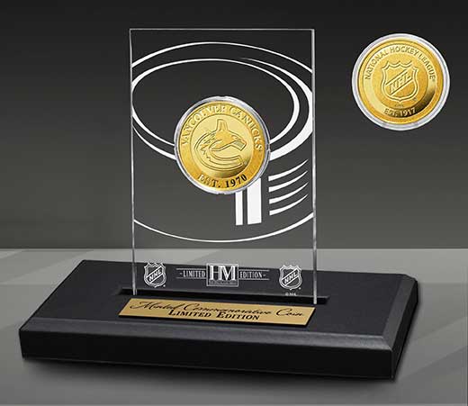 Vancouver Canucks Acrylic Gold Coin
