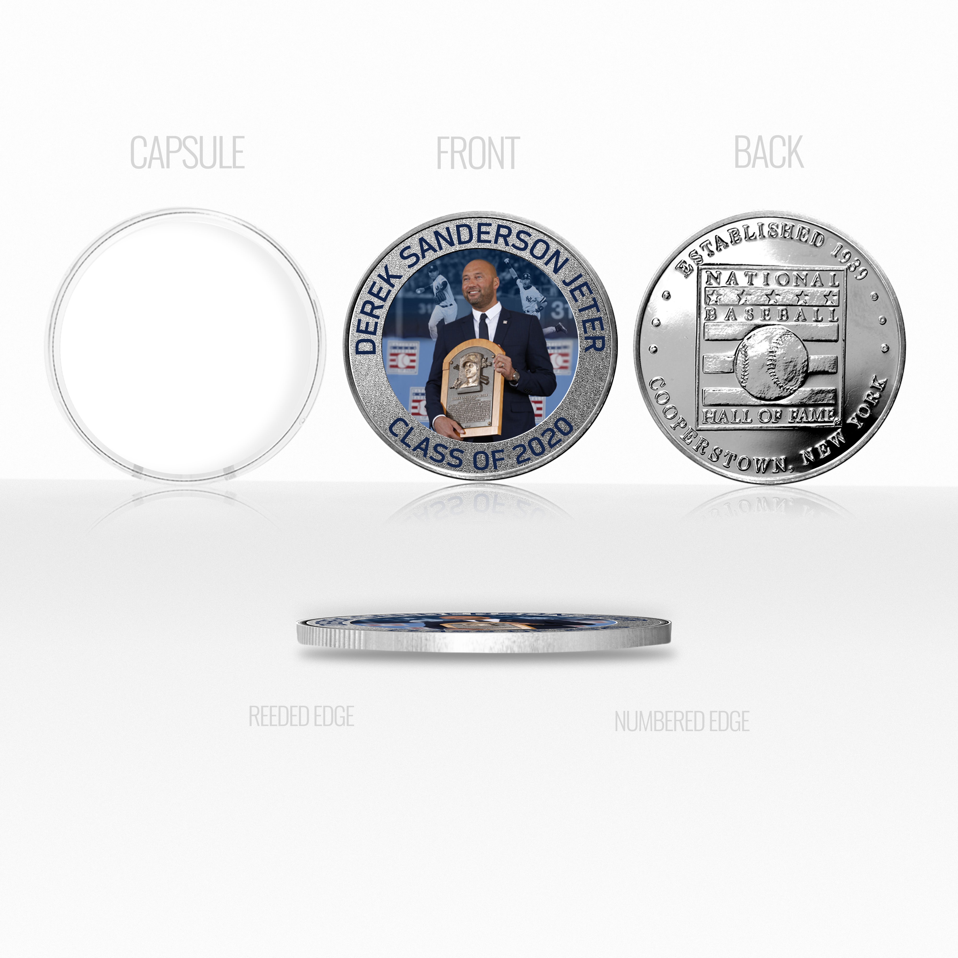 Derek Jeter Induction Day Silver Mint Coin