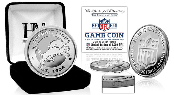 Detroit Lions NFL 2025 Coin Toss Silver Coin