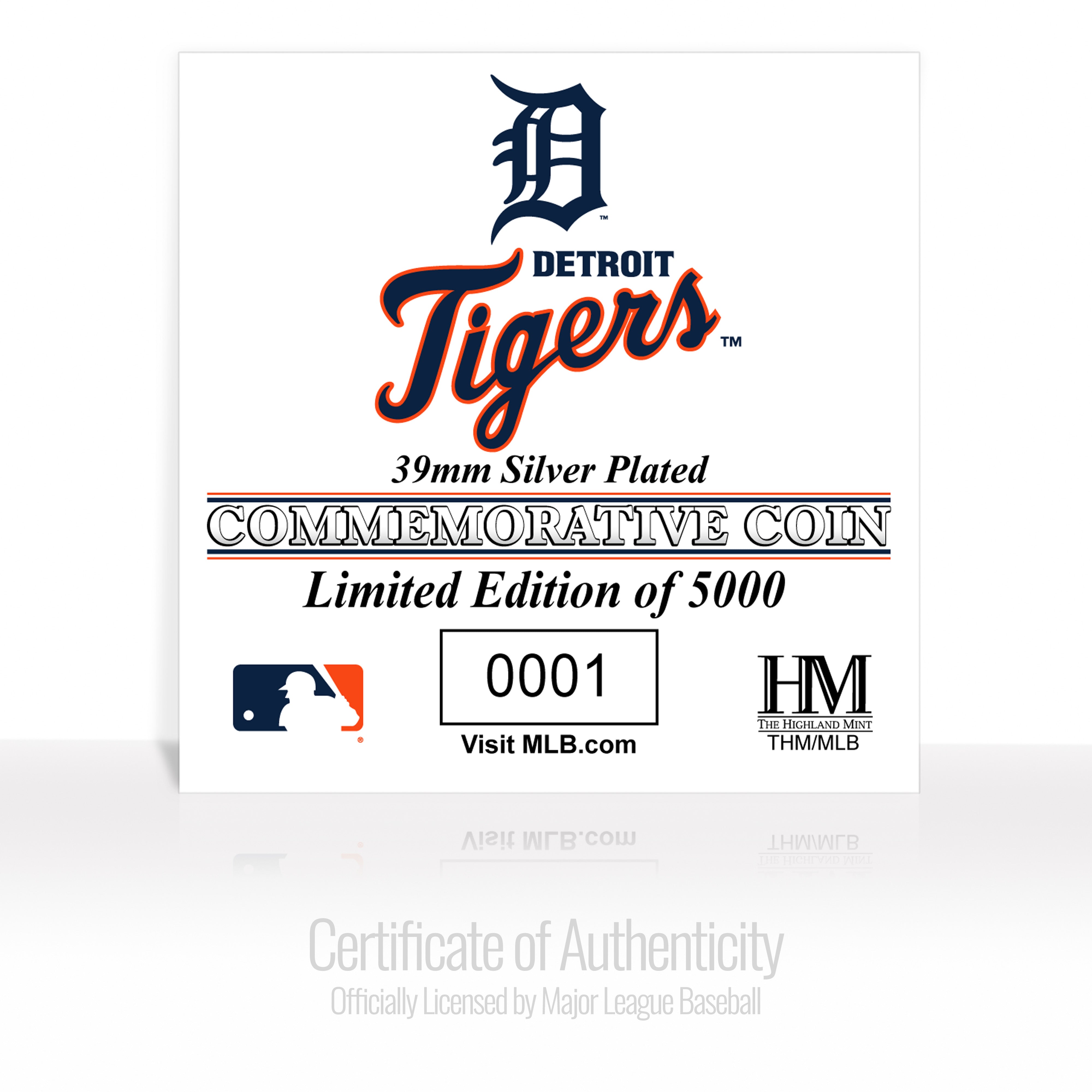 Detroit Tigers Silver Coin
