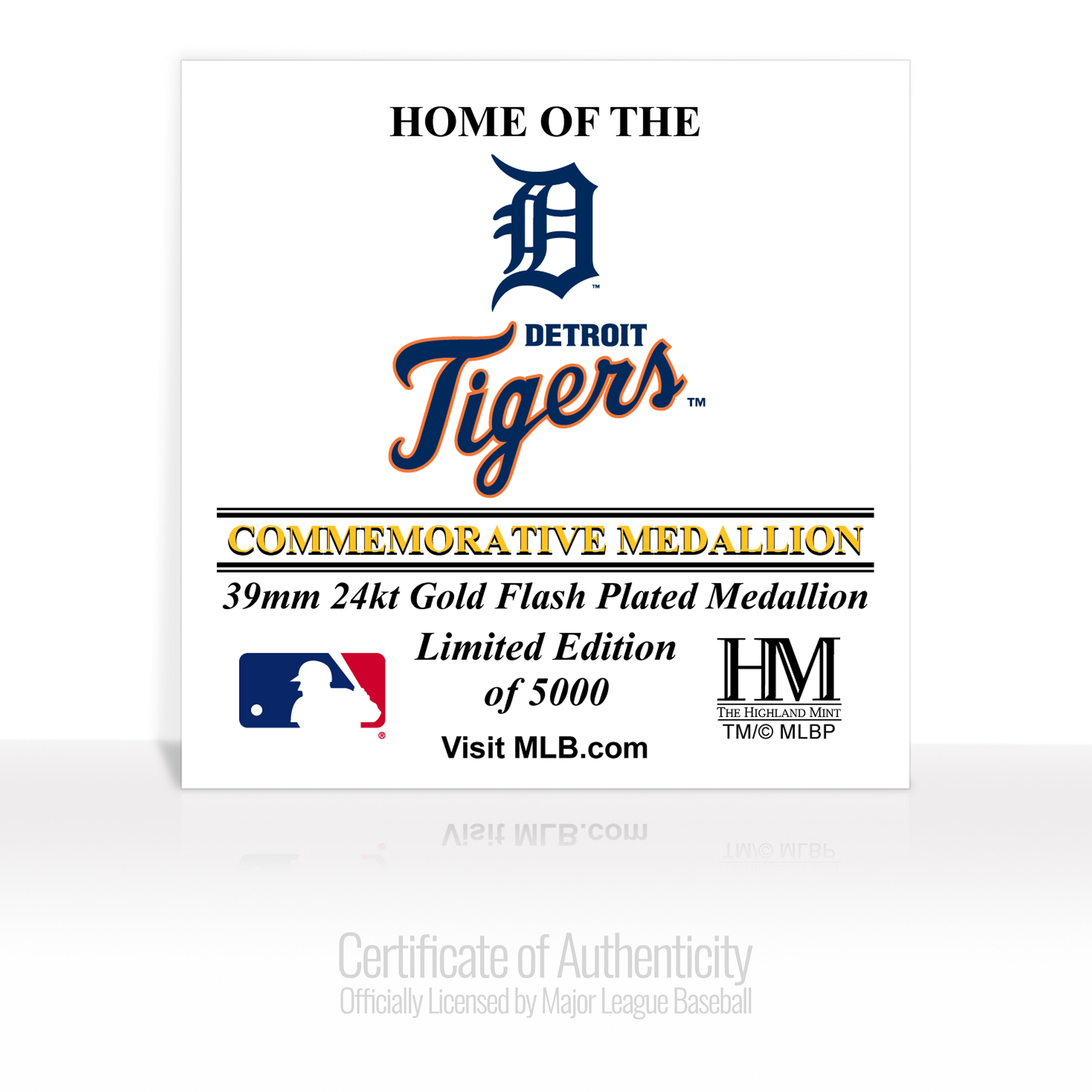 Detroit Tigers Stadium Gold Mint Coin