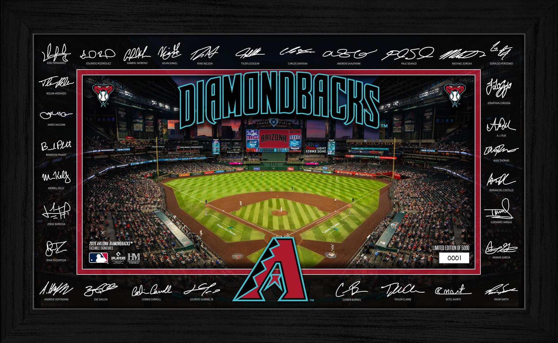 Arizona Diamondbacks 2026 Signature Field Frame