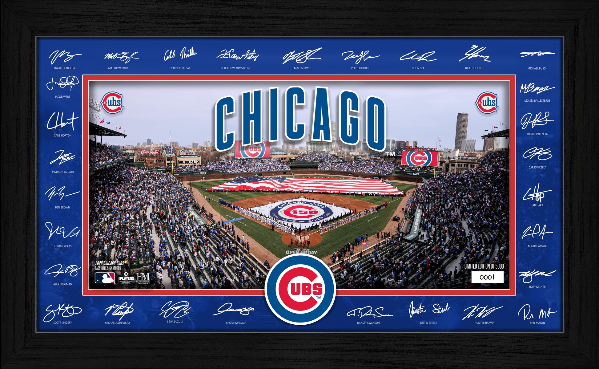 Chicago Cubs 2026 Signature Field Frame