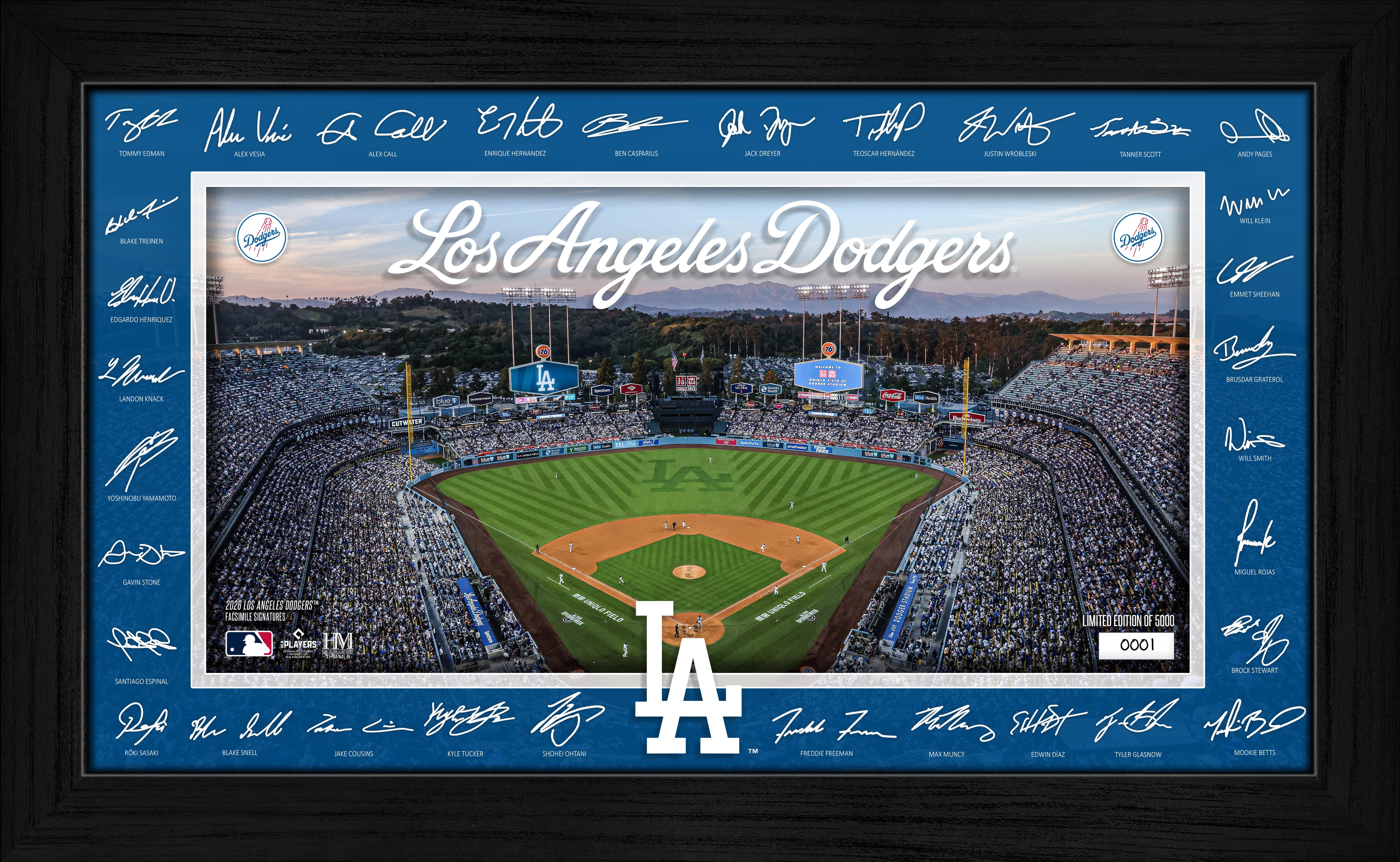 Los Angeles Dodgers 2026 Signature Field Frame