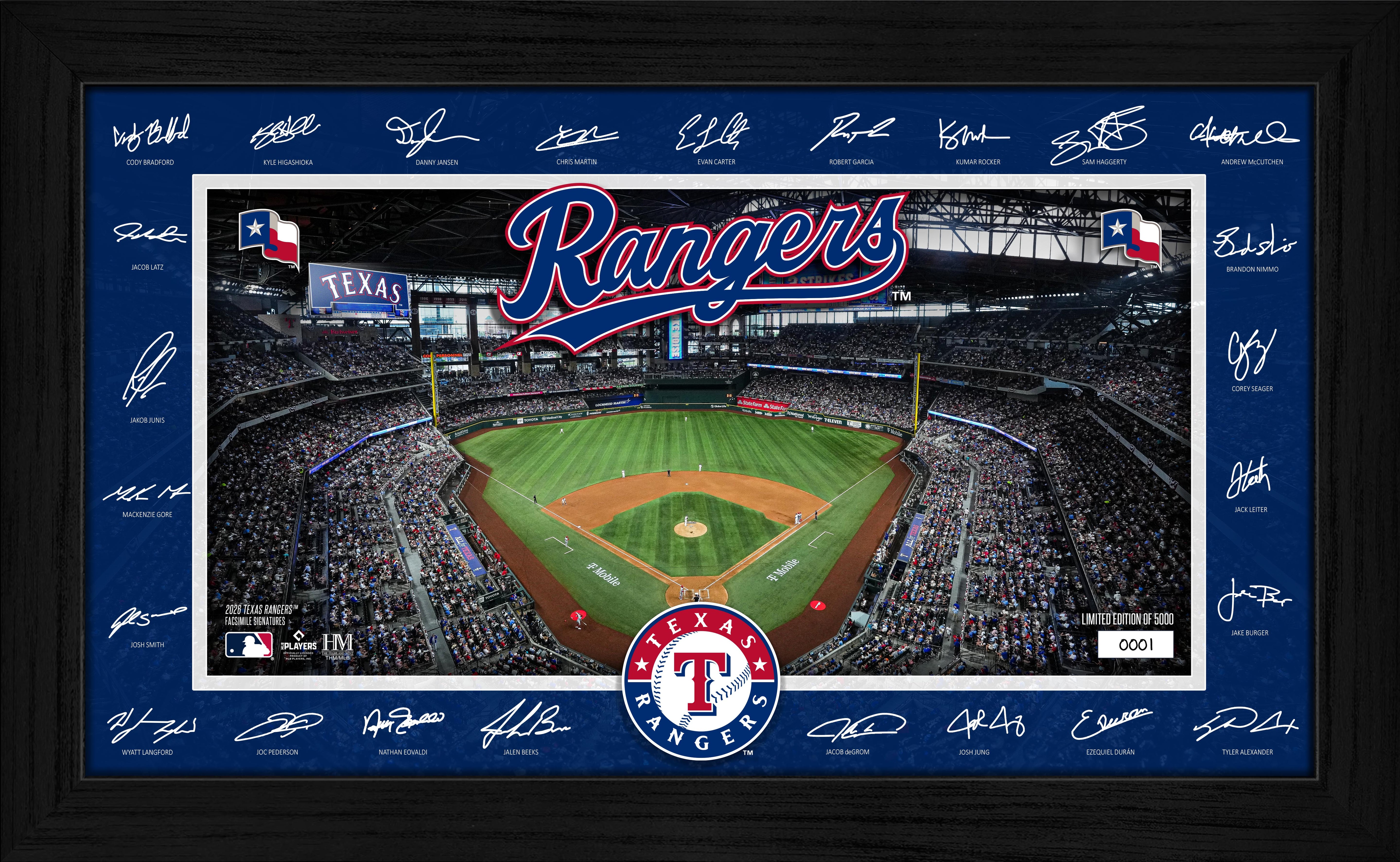 Texas Rangers 2026 Signature Field Frame