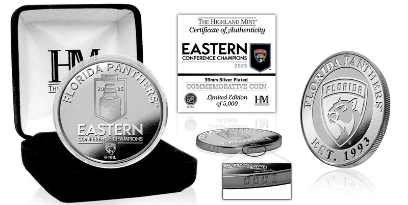 Florida Panthers 2025 NHL Eastern Conference Champions Silver Coin
