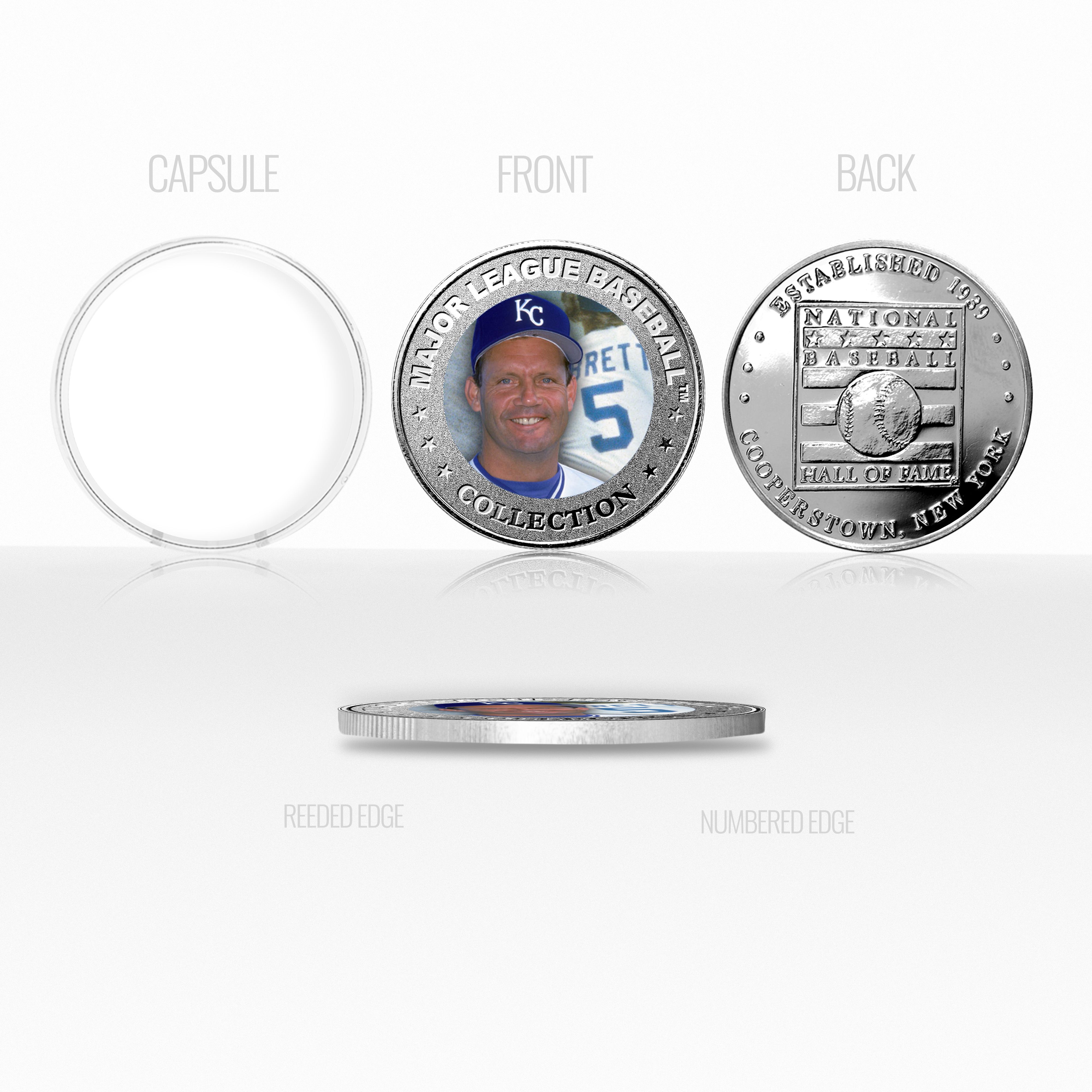 George Brett Baseball Hall of Fame Silver Color Coin