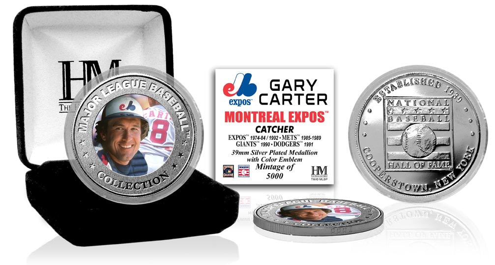 Gary Carter Baseball Hall of Fame Silver Color Coin