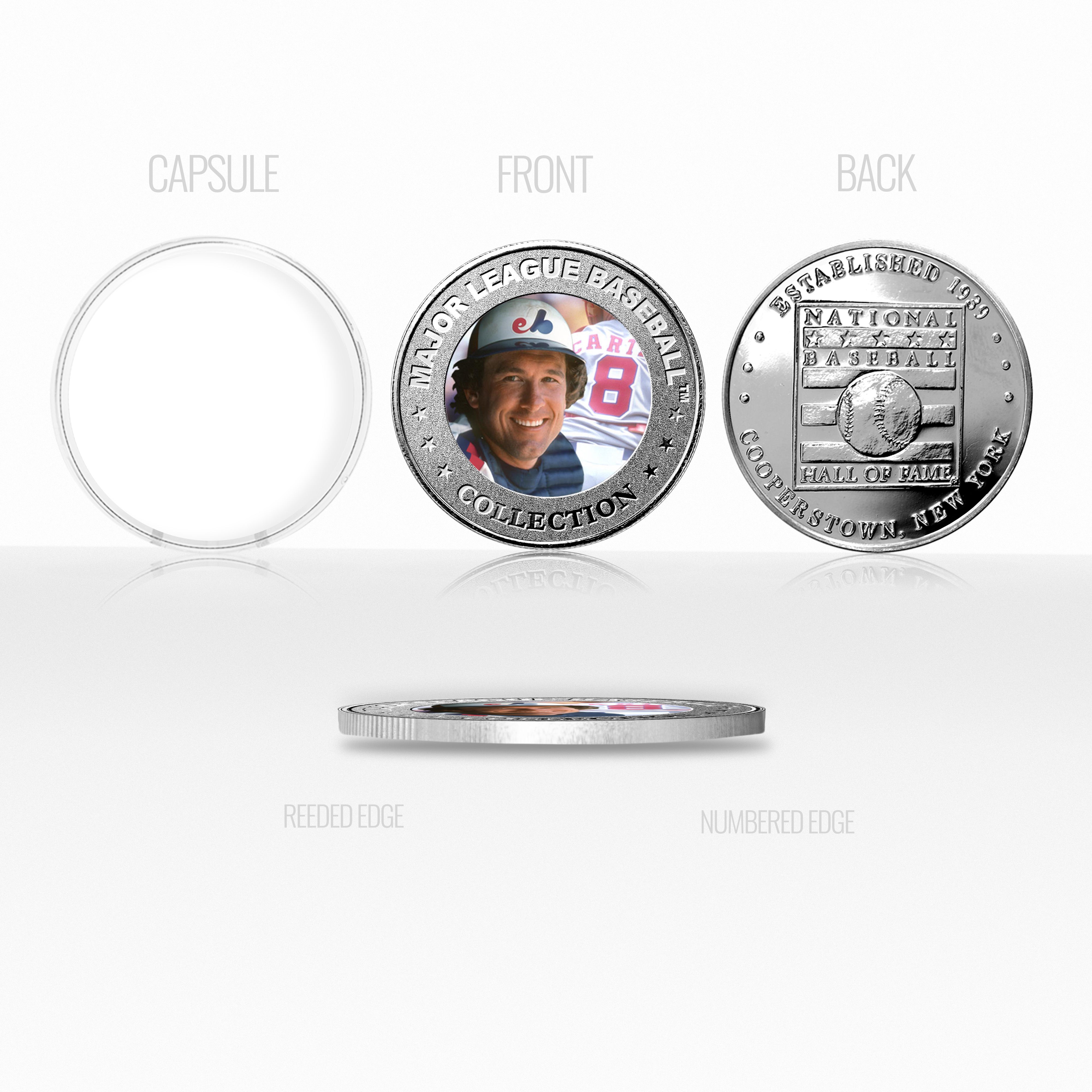 Gary Carter Baseball Hall of Fame Silver Color Coin