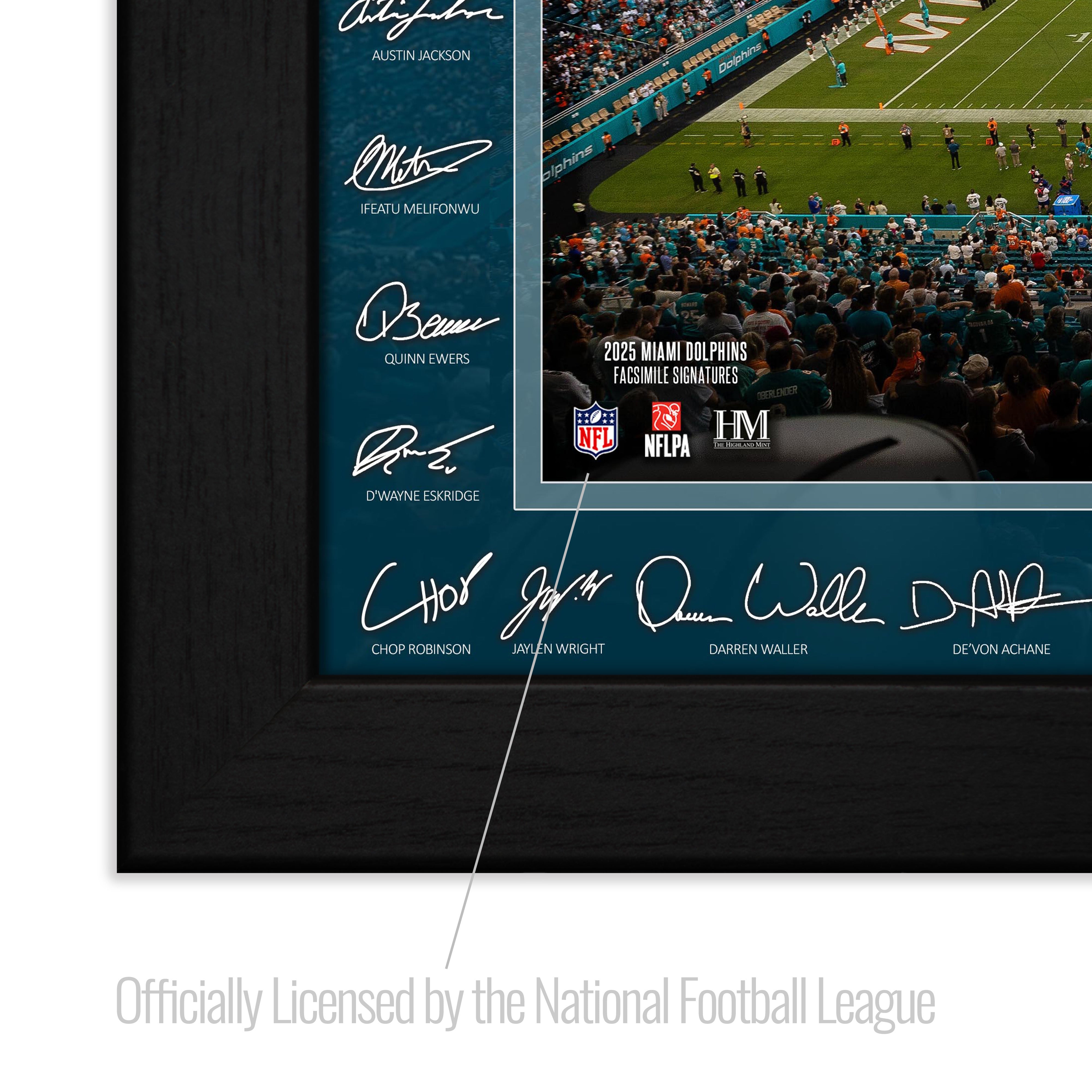 Miami Dolphins 2025 NFL Signature Gridiron – The Highland Mint