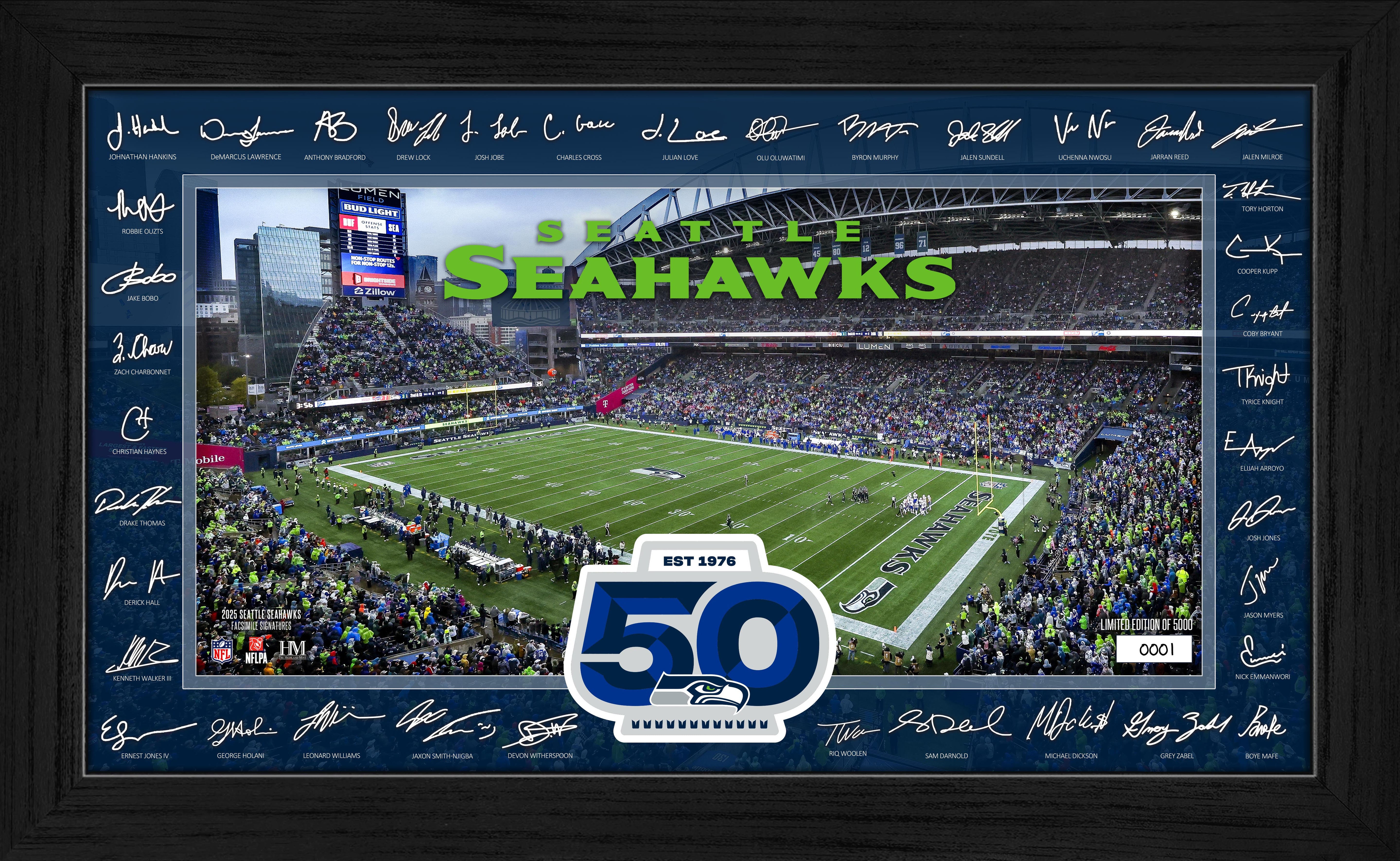 Seattle Seahawks 2025 NFL Signature Gridiron