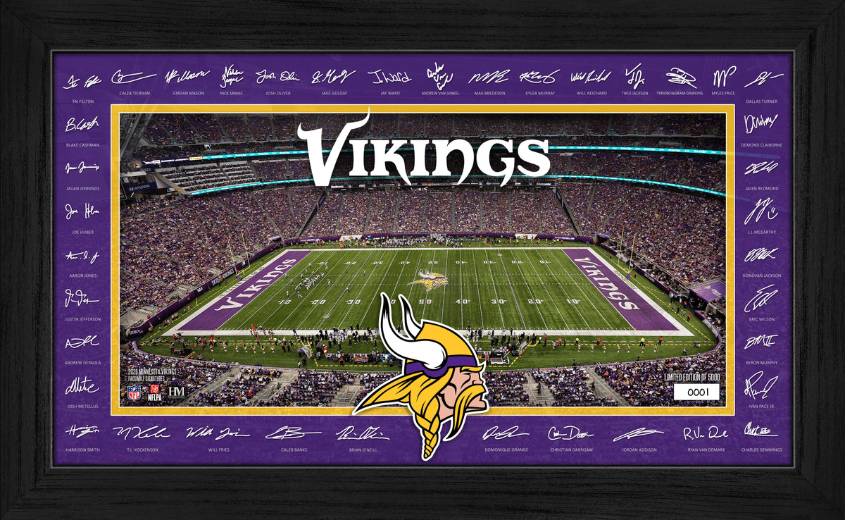 Minnesota Vikings 2026 Signature Gridiron Frame