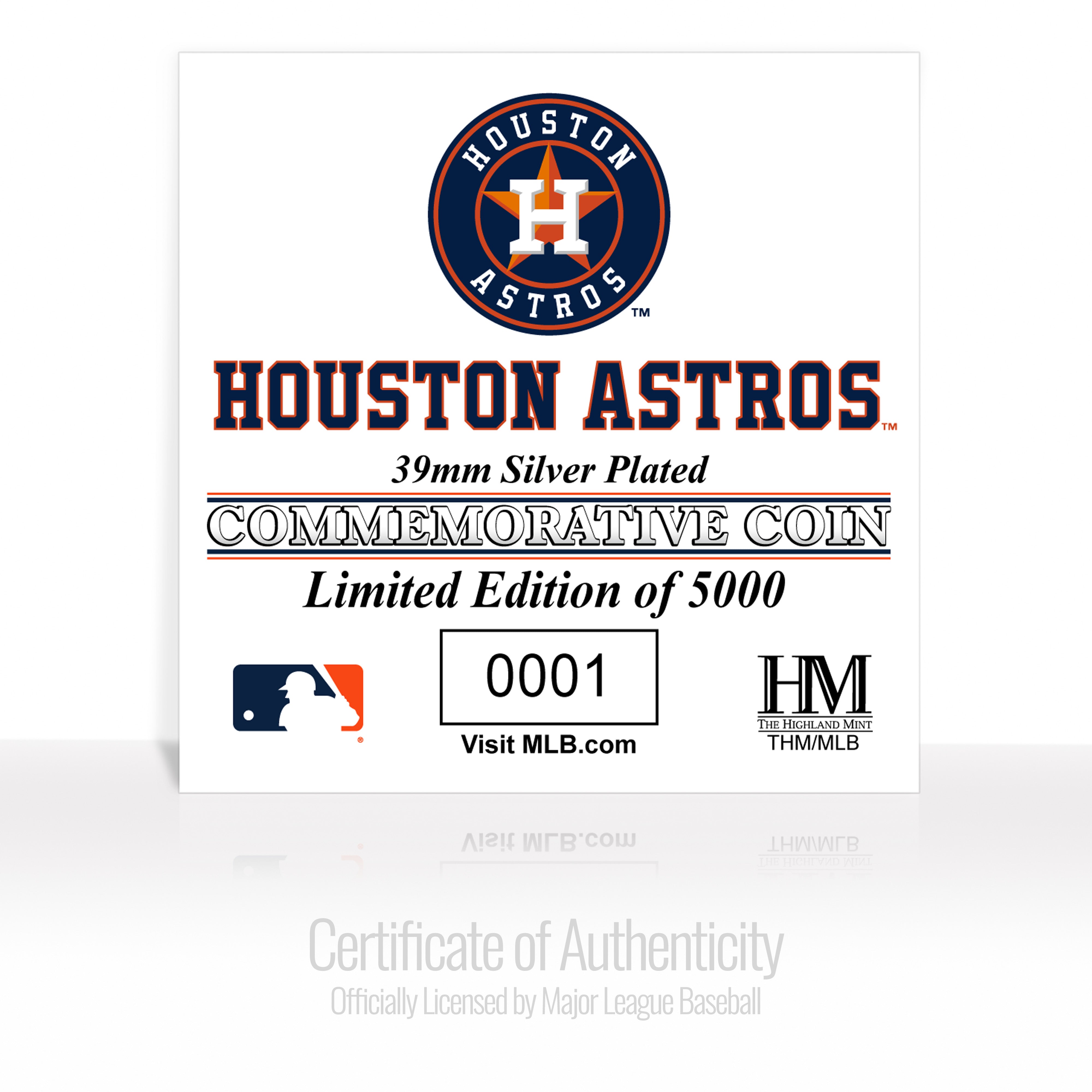 Houston Astros Silver Coin