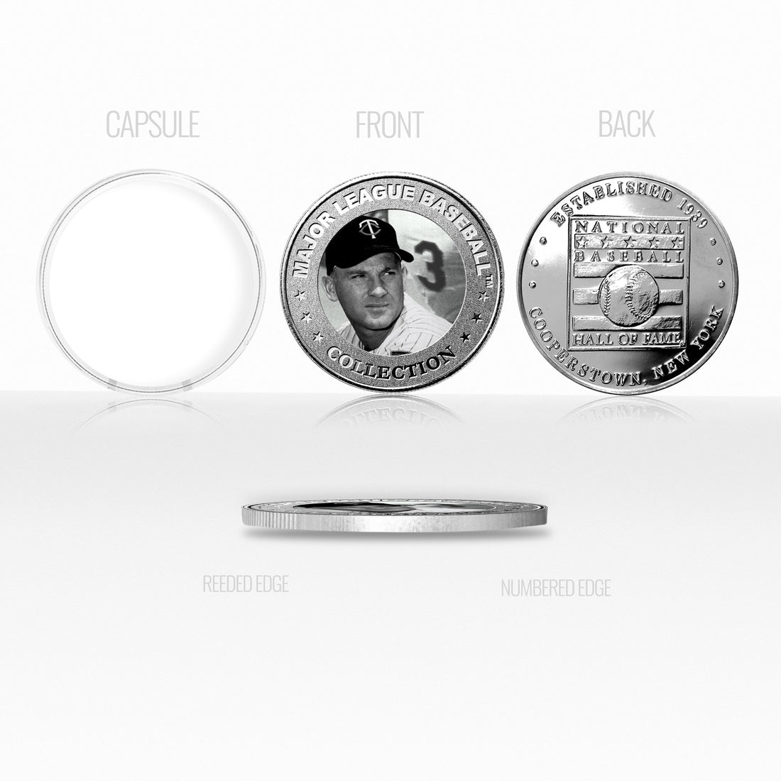 Harmon Killebrew Baseball Hall of Fame Silver Color Coin
