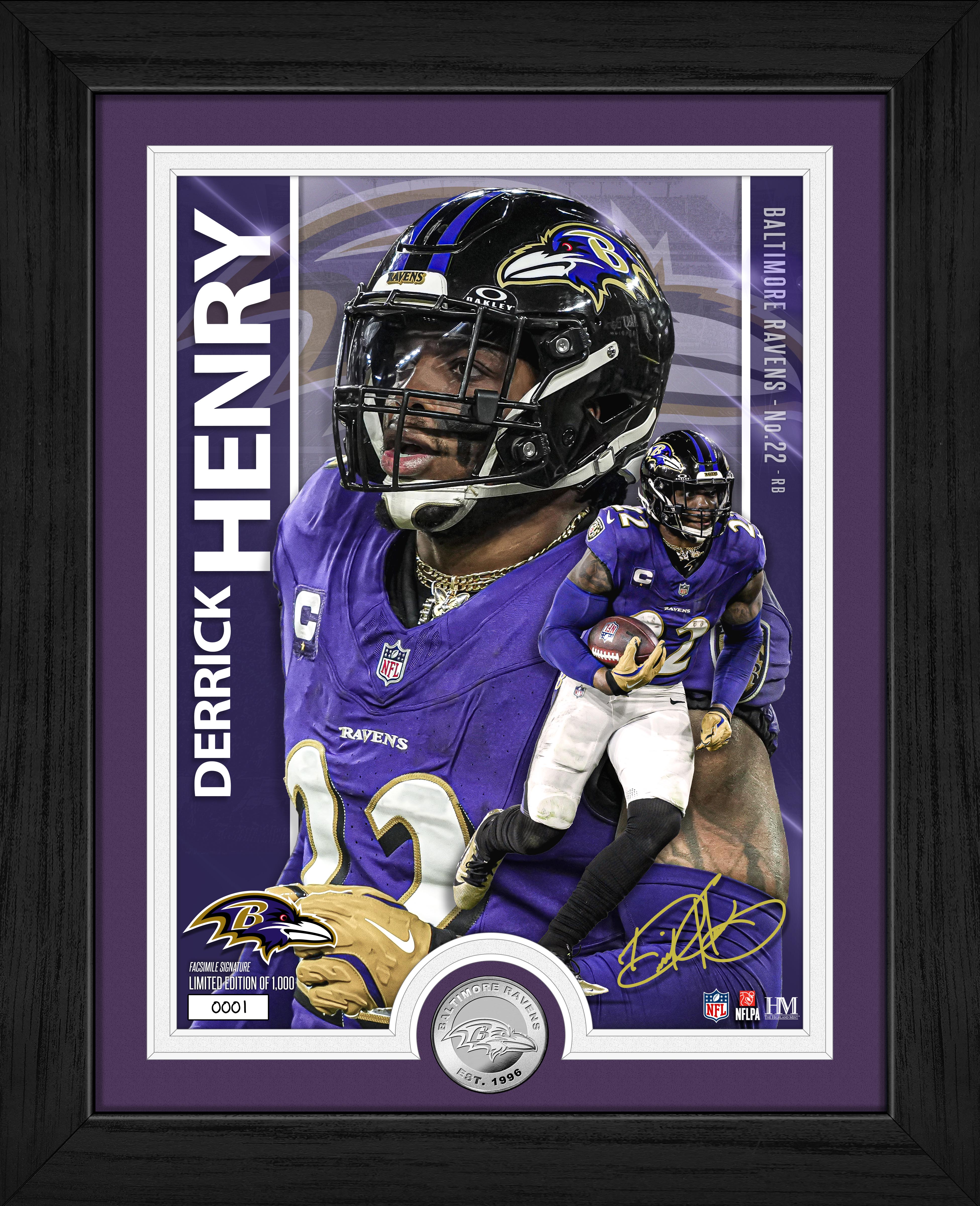Derrick Henry Artist Proof Silver Coin Photo Mint