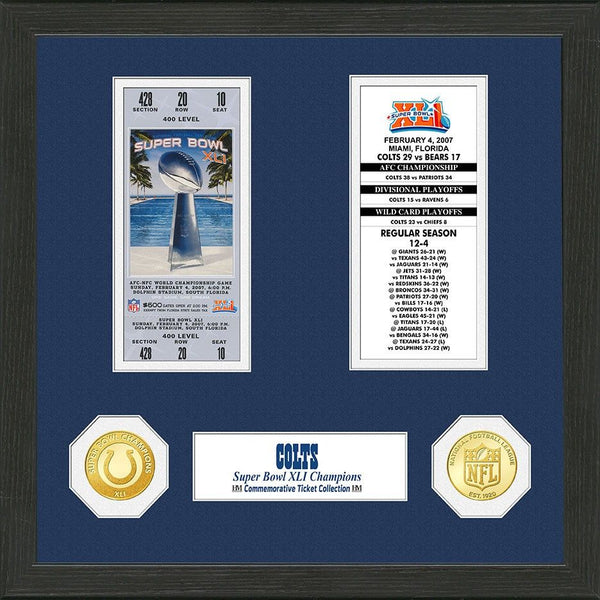Indianapolis Colts SB Ticket Collection