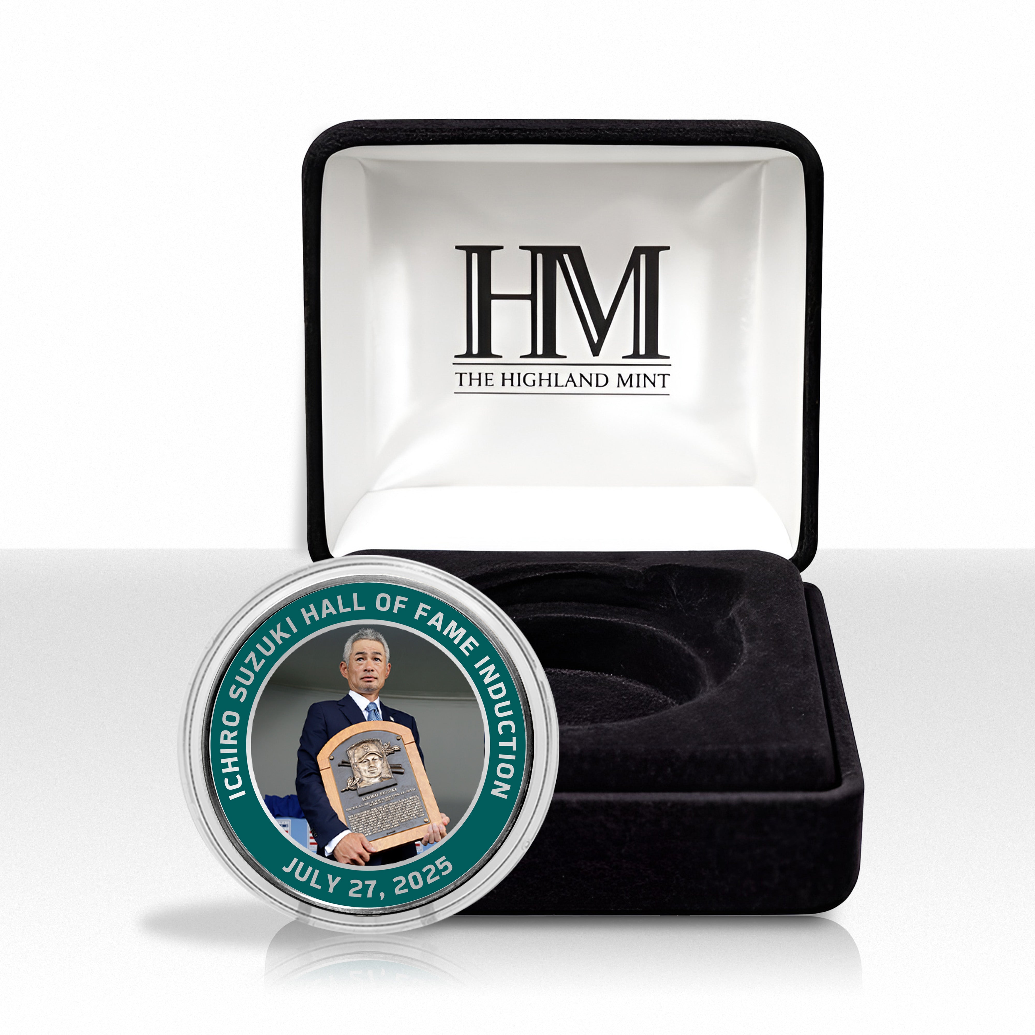 Ichiro Suzuki 2025 HOF Induction Color Silver Coin