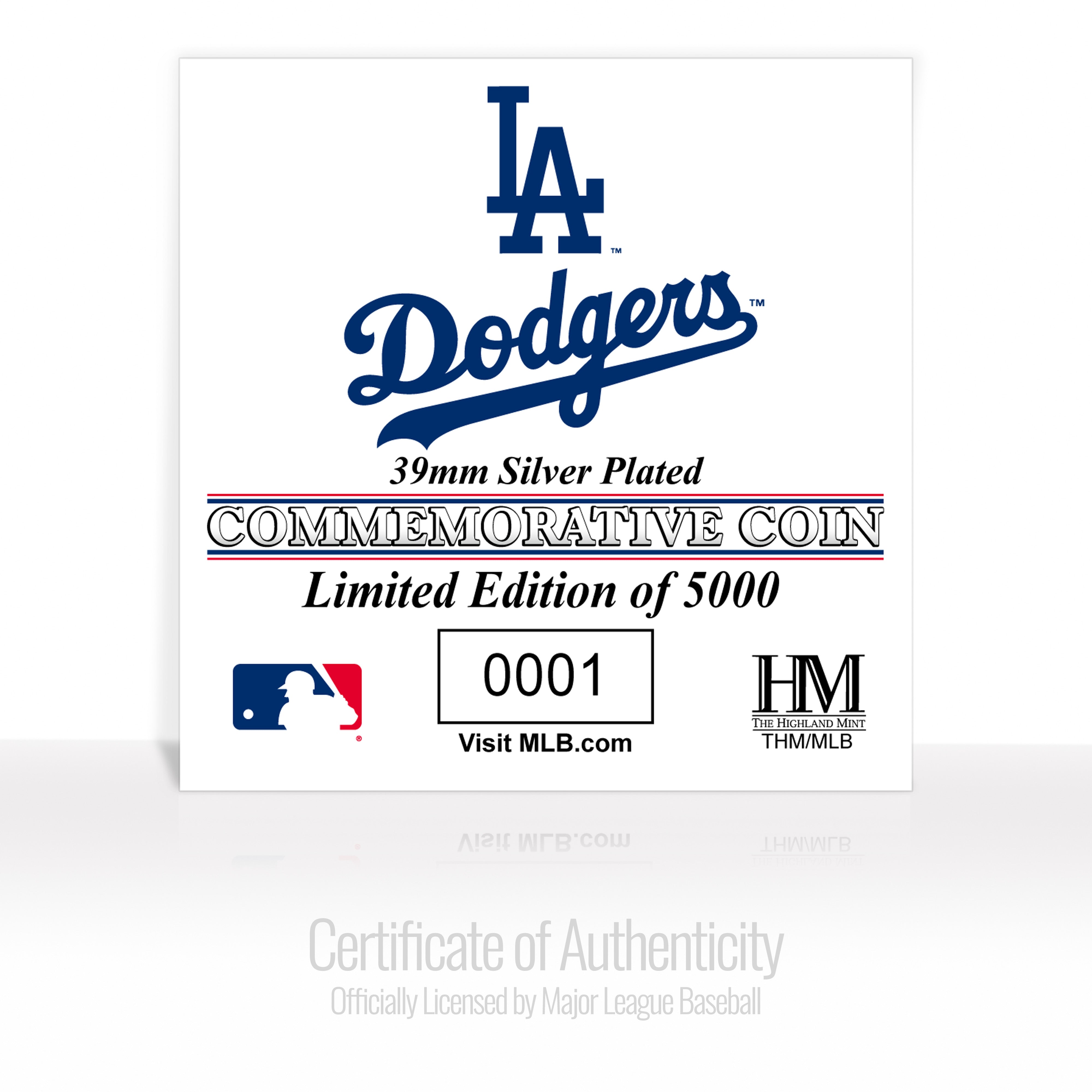 Los Angeles Dodgers Silver Coin