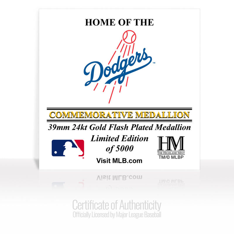 Los Angeles Dodgers Stadium Gold Mint Coin