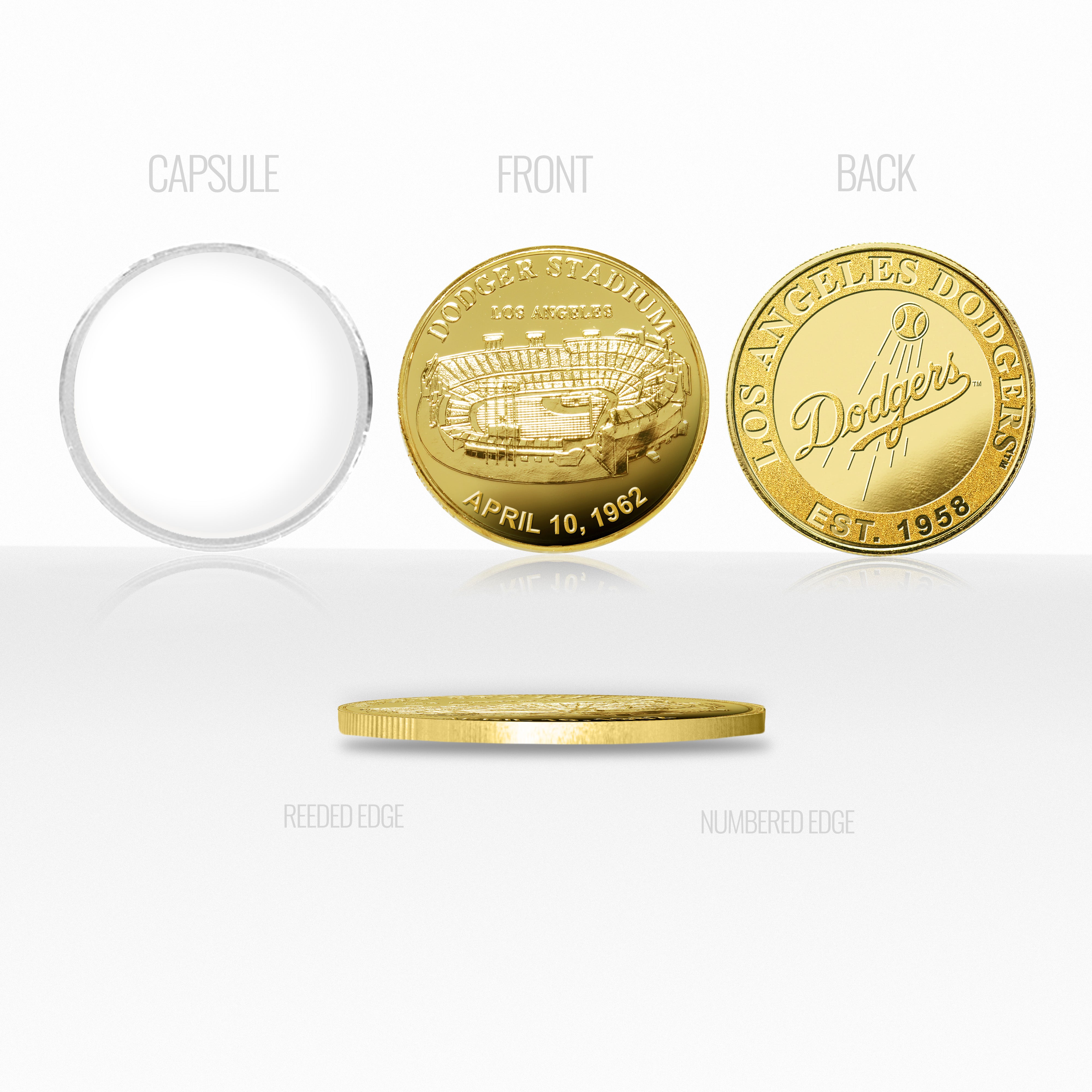 Los Angeles Dodgers Stadium Gold Mint Coin