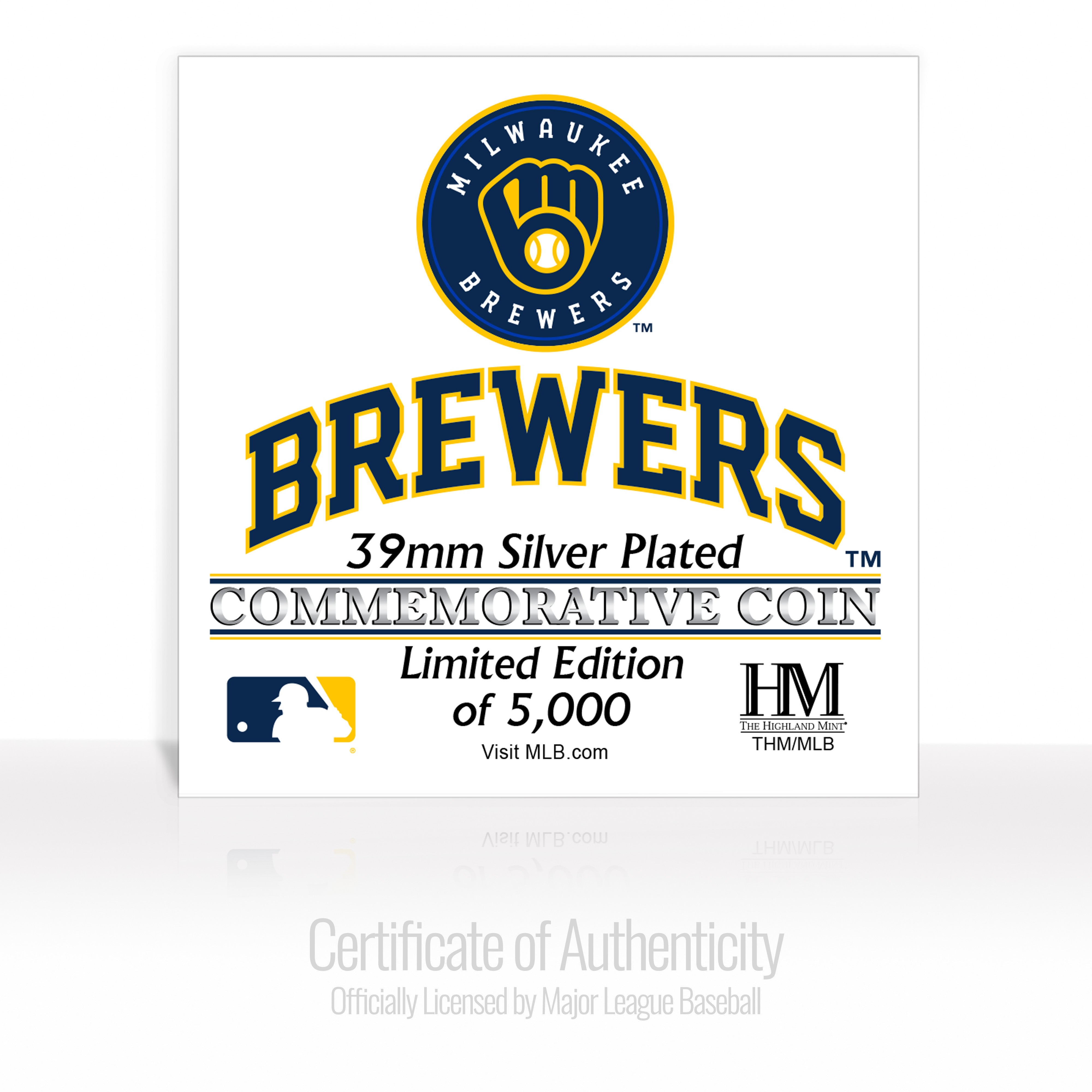 Milwaukee Brewers Silver Mint Coin