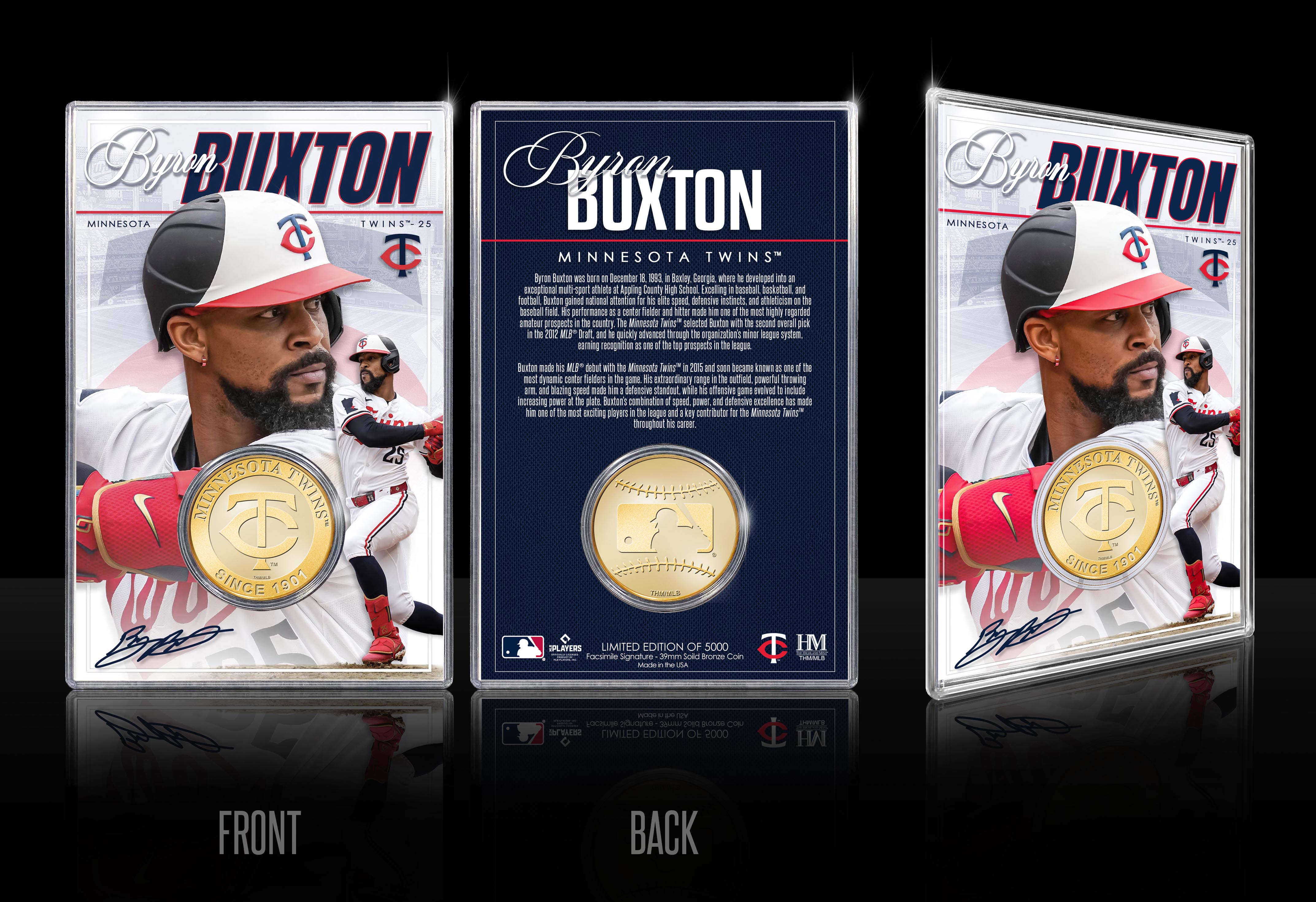 Byron Buxton Minnesota Twins Bronze Coin Acrylic Holder