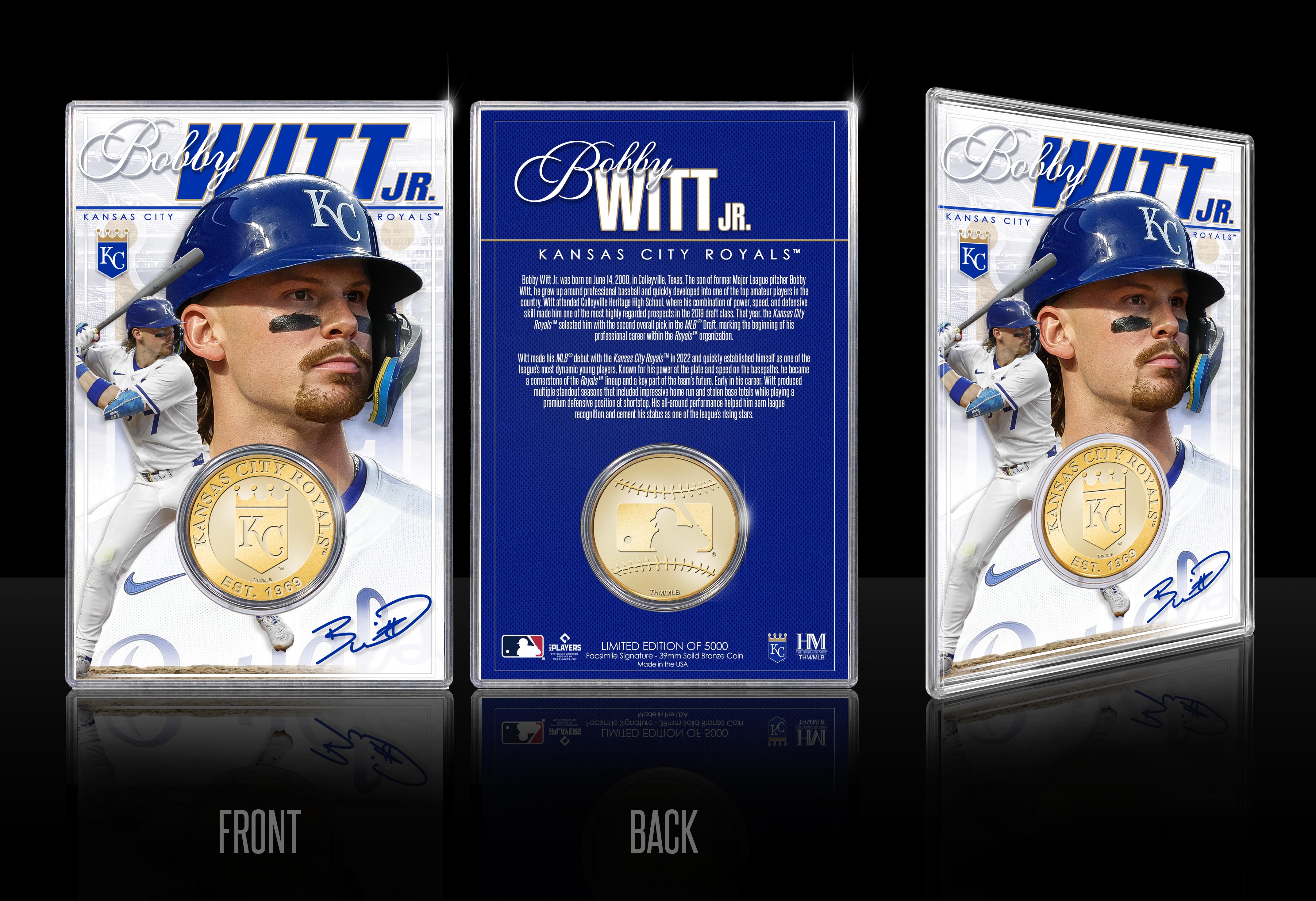 Bobby Witt Jr. Kansas City Royals Bronze Coin Acrylic Holder