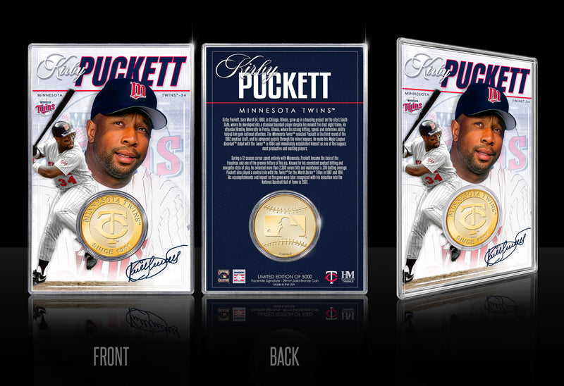 Kirby Puckett Minnesota Twins Bronze Coin Acrylic Holder