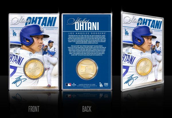 Shohei Ohtani Los Angeles Dodgers Bronze Coin Acrylic Holder