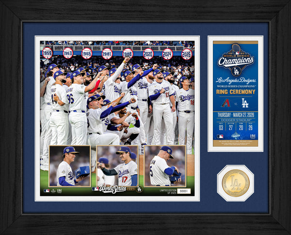 Los Angeles Dodgers 2025 World Series Champions Ring Ceremony Bronze Coin Photo Mint