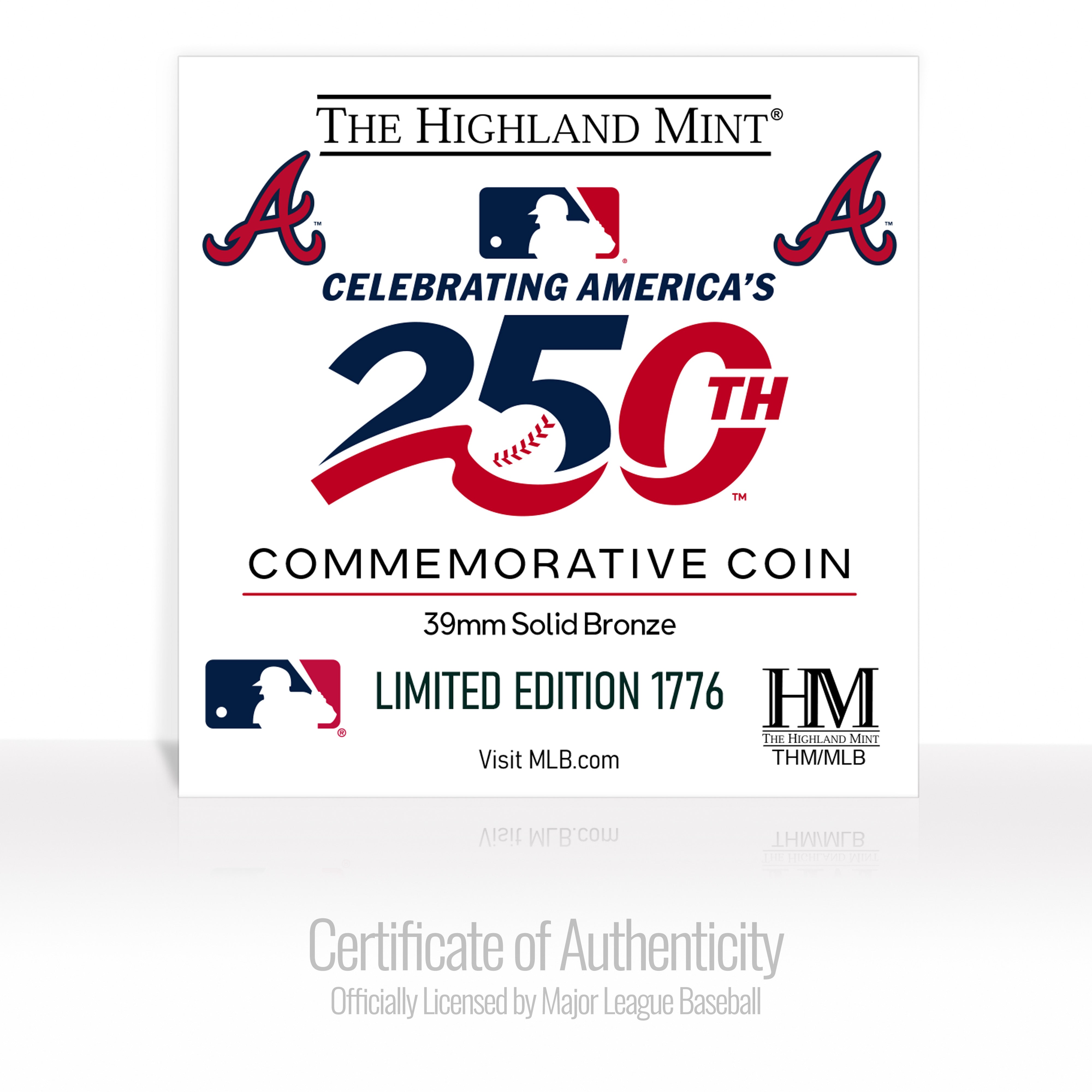Atlanta Braves America's 250th Bronze Team Coin