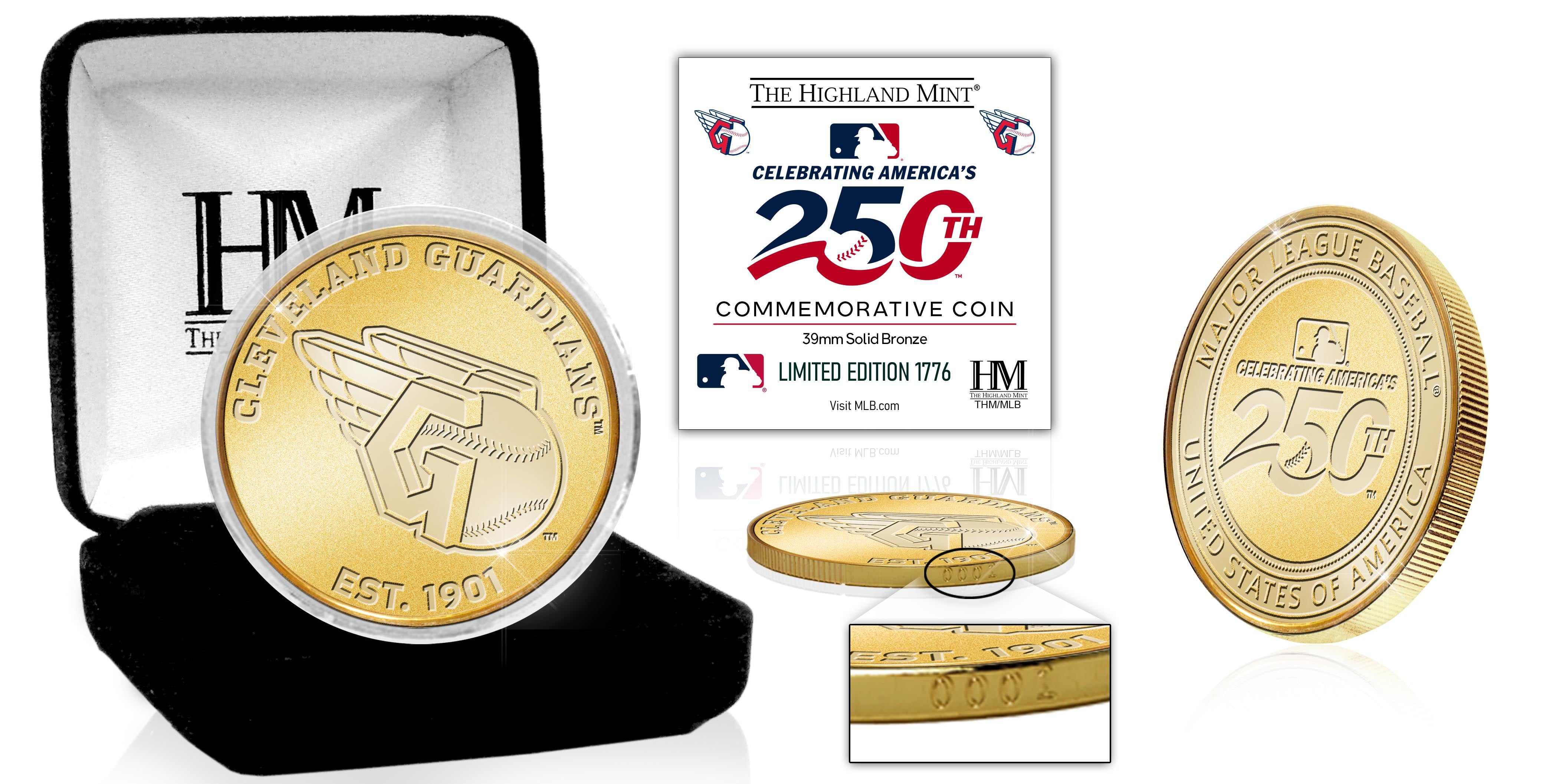 Cleveland Guardians America's 250th Bronze Team Coin